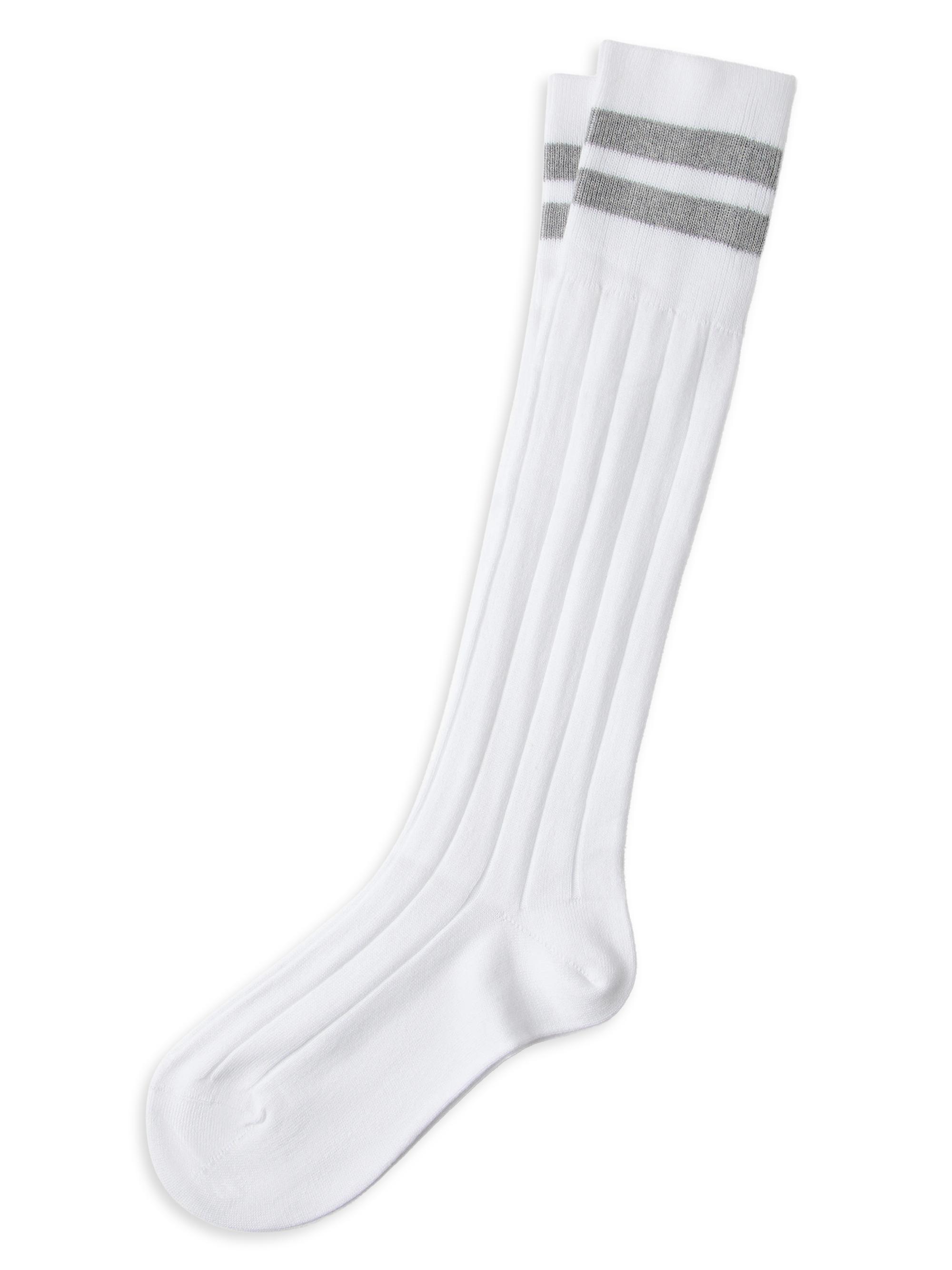 Brunello Cucinelli Women's Cotton Rib Knit Socks - Grey