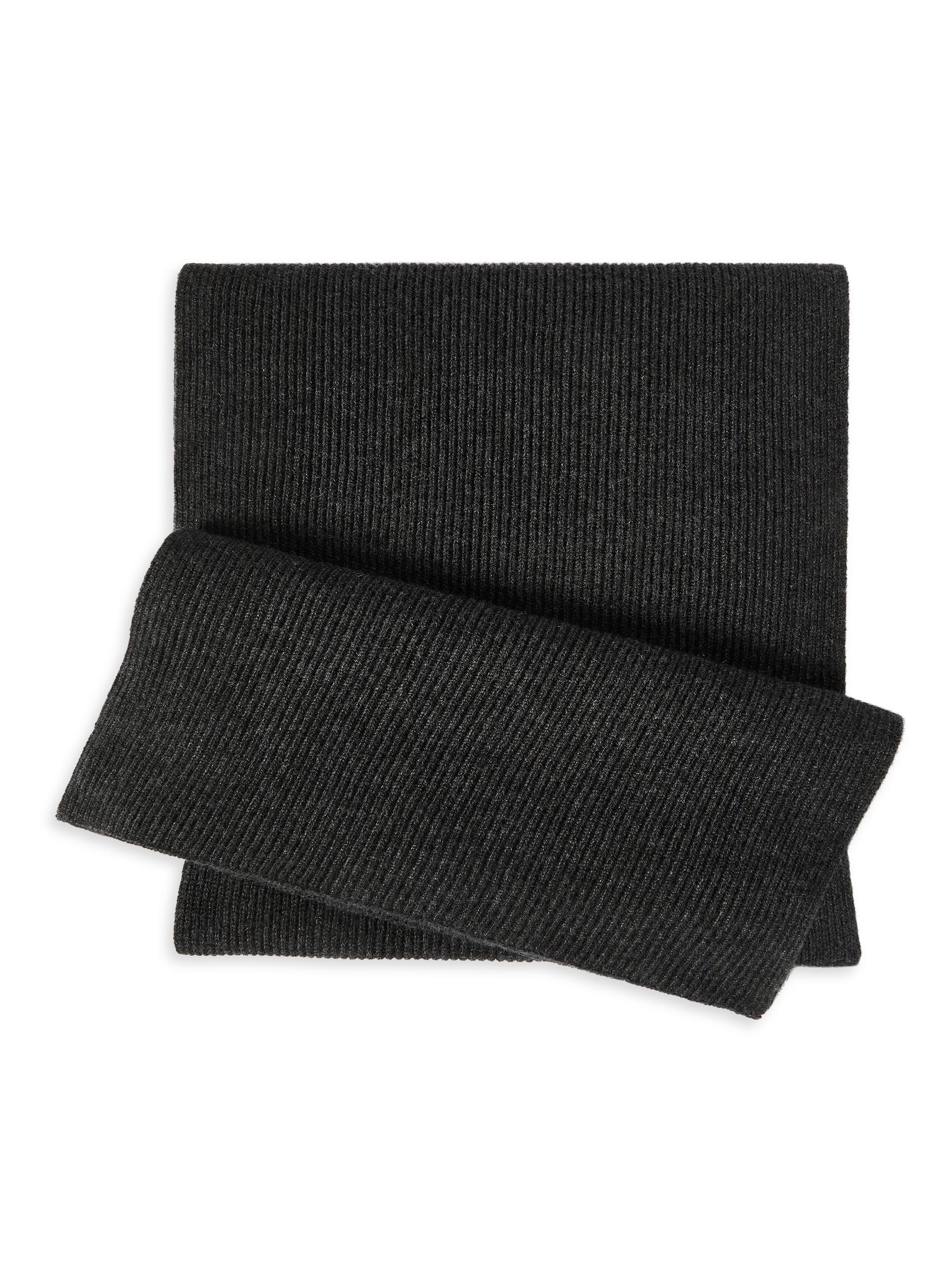 Brunello Cucinelli Women's Cashmere English Rib Knit Scarf - Lignite | Thumbnail 6