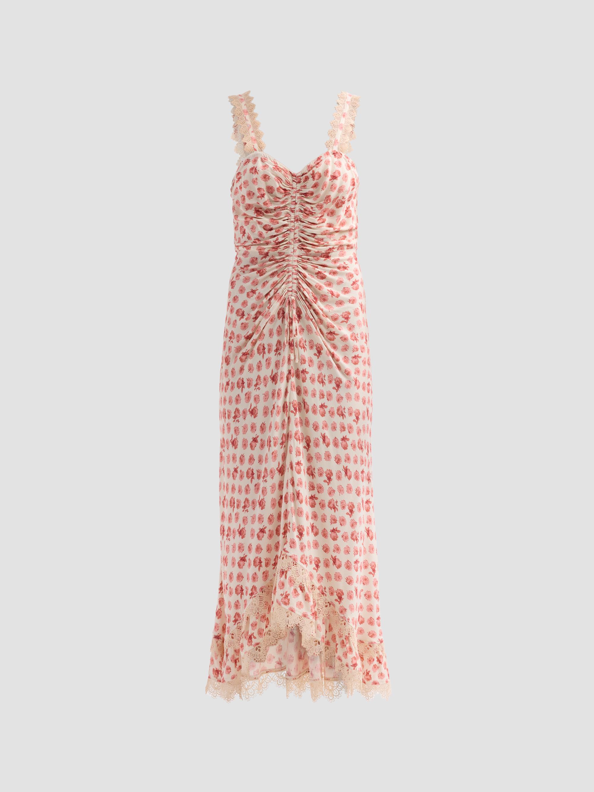Cinq à Sept Women's Stevie Ikat Roses Midi-Dress - Gardenia Multi