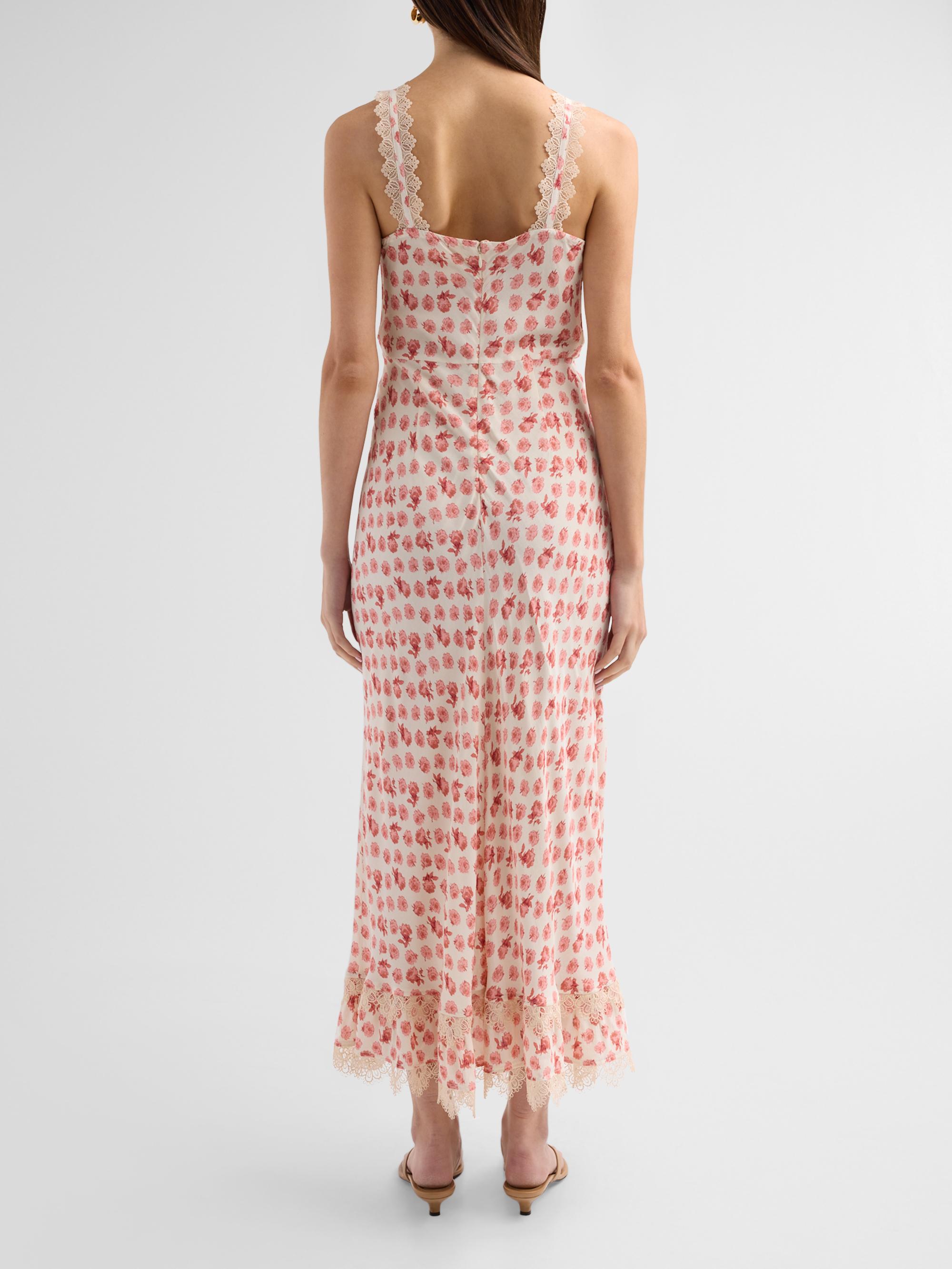 Cinq à Sept Women's Stevie Ikat Roses Midi-Dress - Gardenia Multi | Thumbnail 3