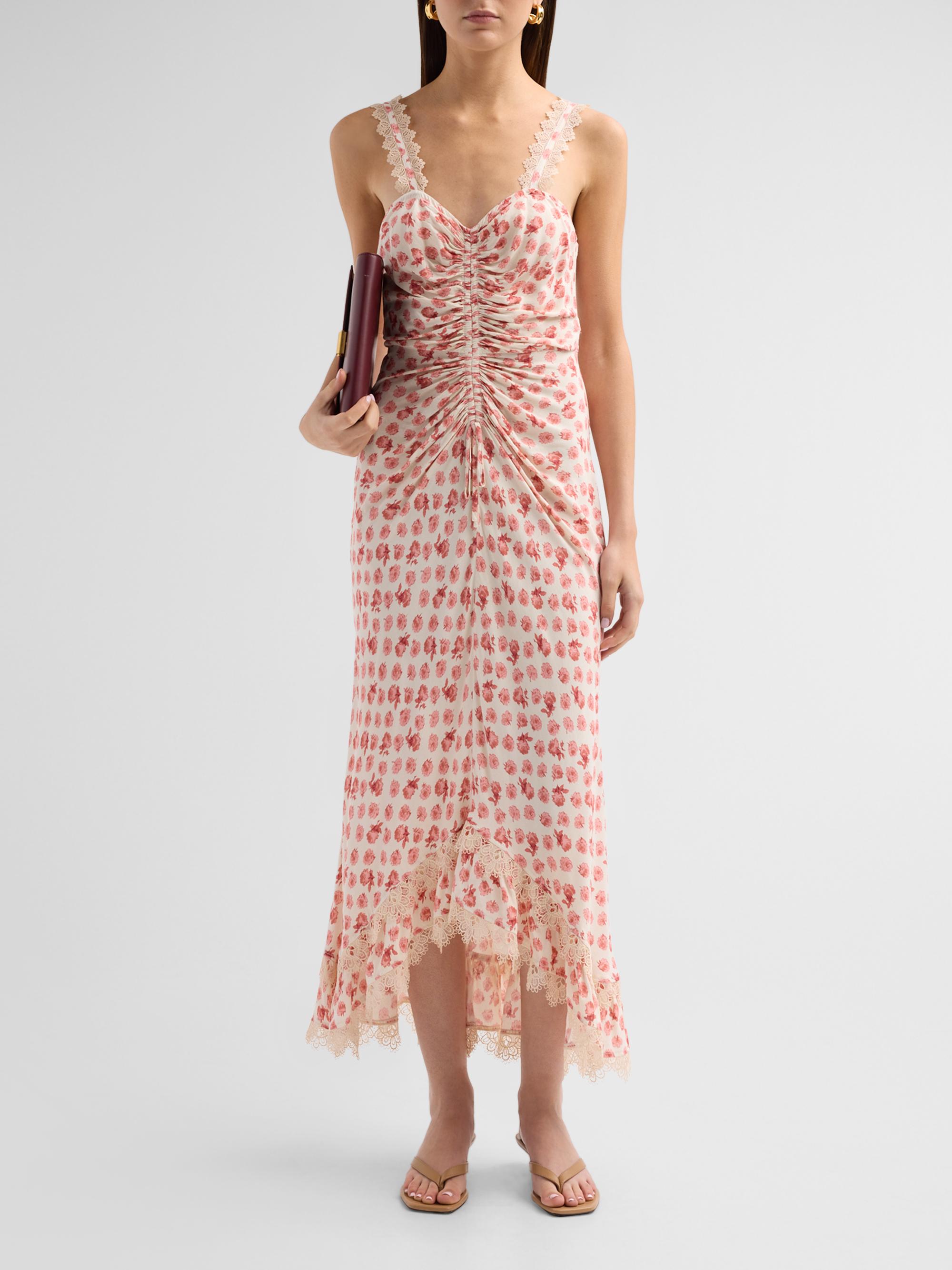 Cinq à Sept Women's Stevie Ikat Roses Midi-Dress - Gardenia Multi | Thumbnail 2