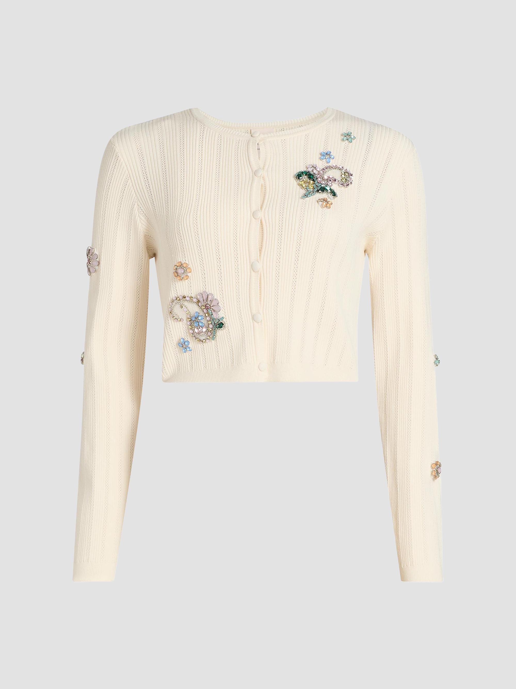 Cinq à Sept Women's Allison Embellished Cardigan -  Multi