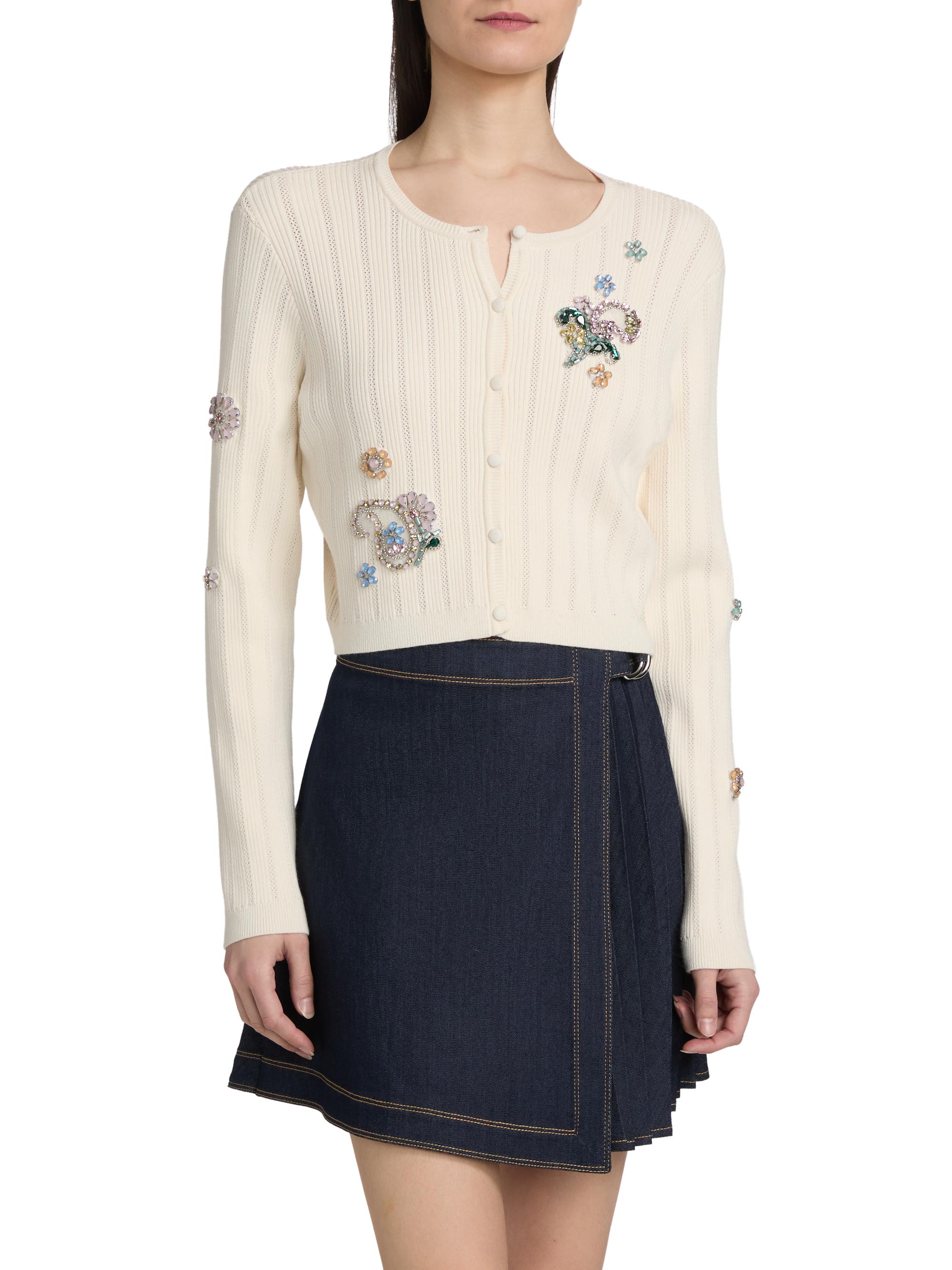 Cinq à Sept Women's Allison Embellished Cardigan -  Multi | Thumbnail 3