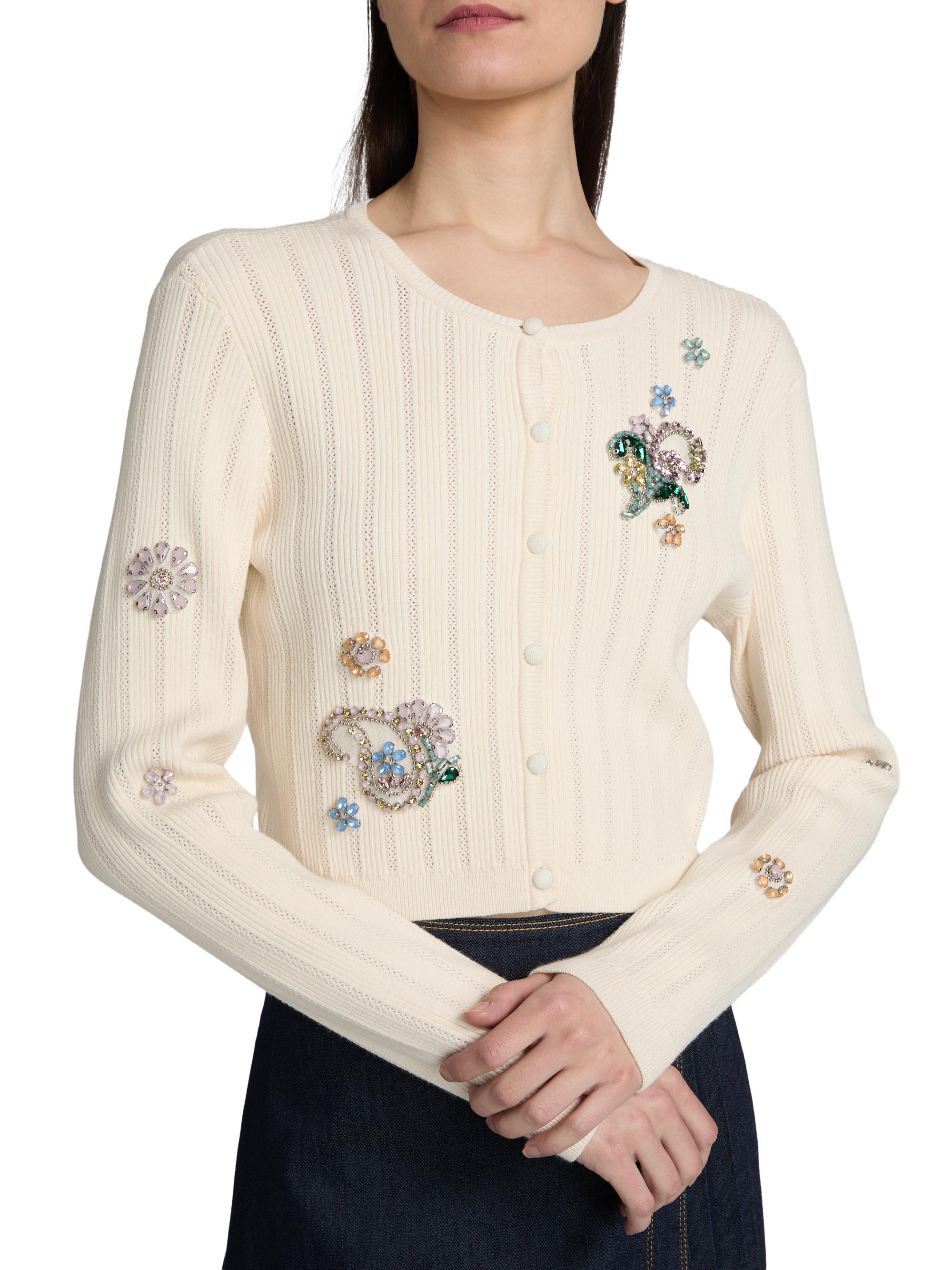 Cinq à Sept Women's Allison Embellished Cardigan -  Multi | Thumbnail 6