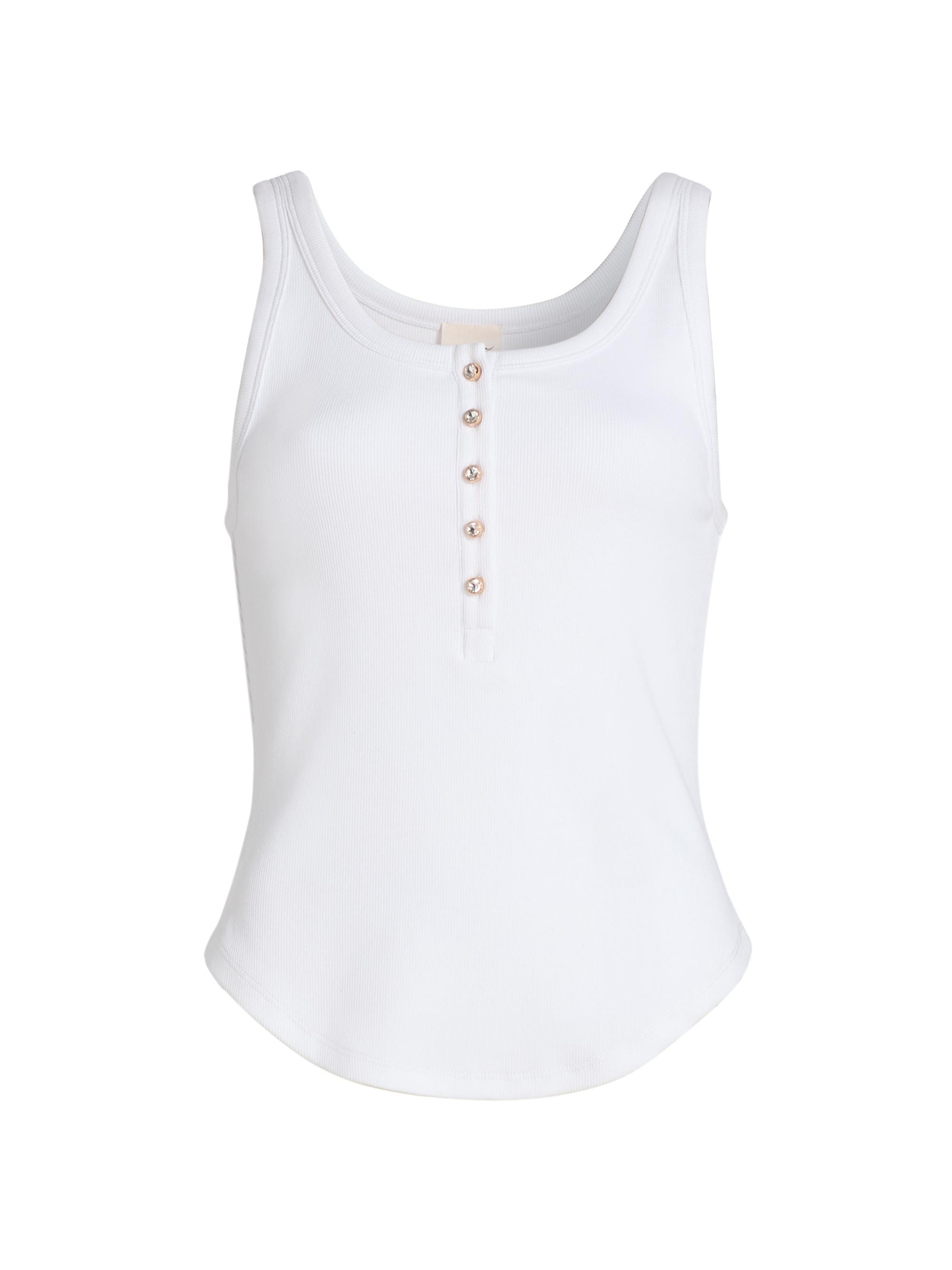 Cinq à Sept Women's Ripley Embellished Tank - White