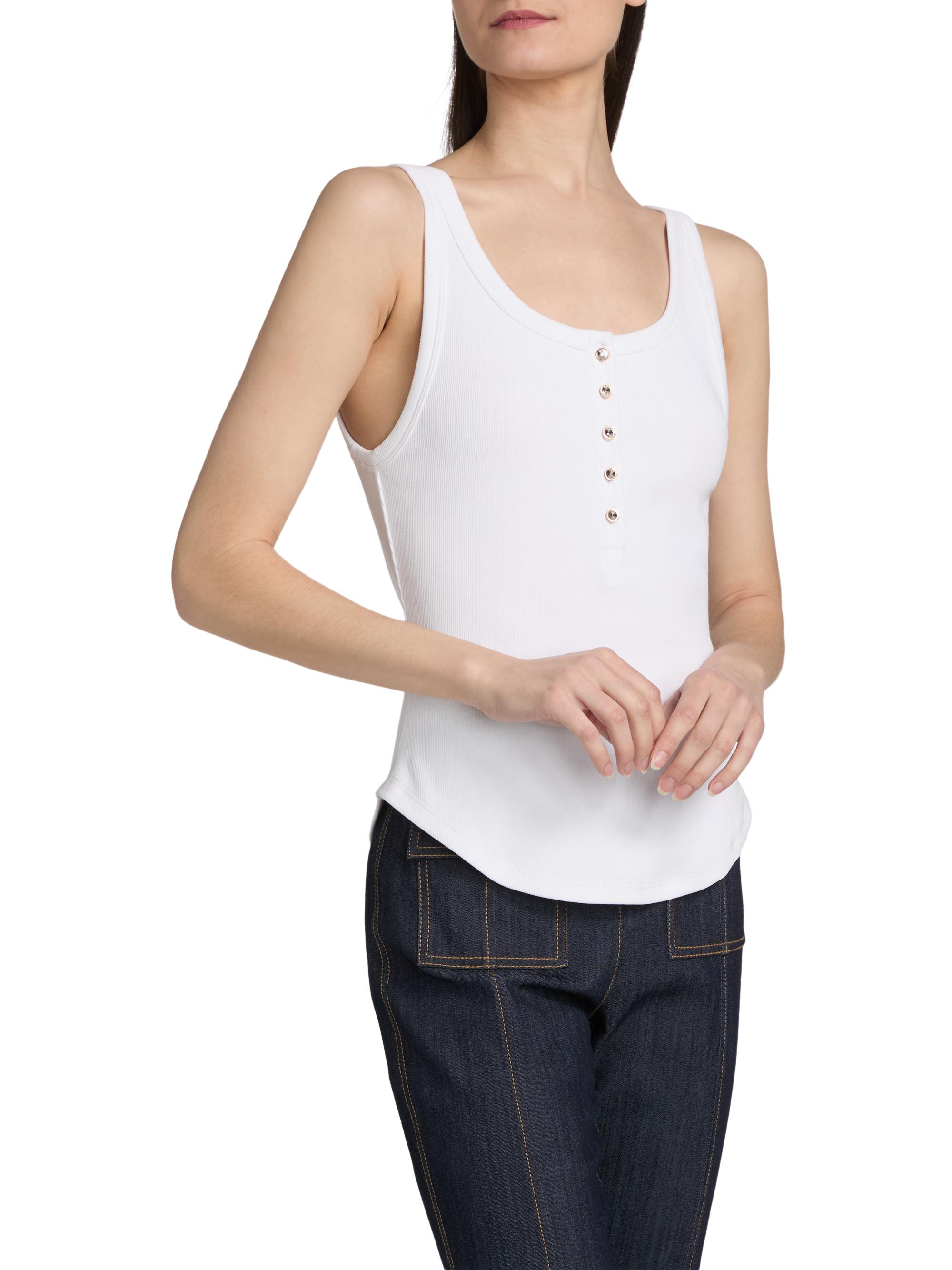 Cinq à Sept Women's Ripley Embellished Tank - White | Thumbnail 4
