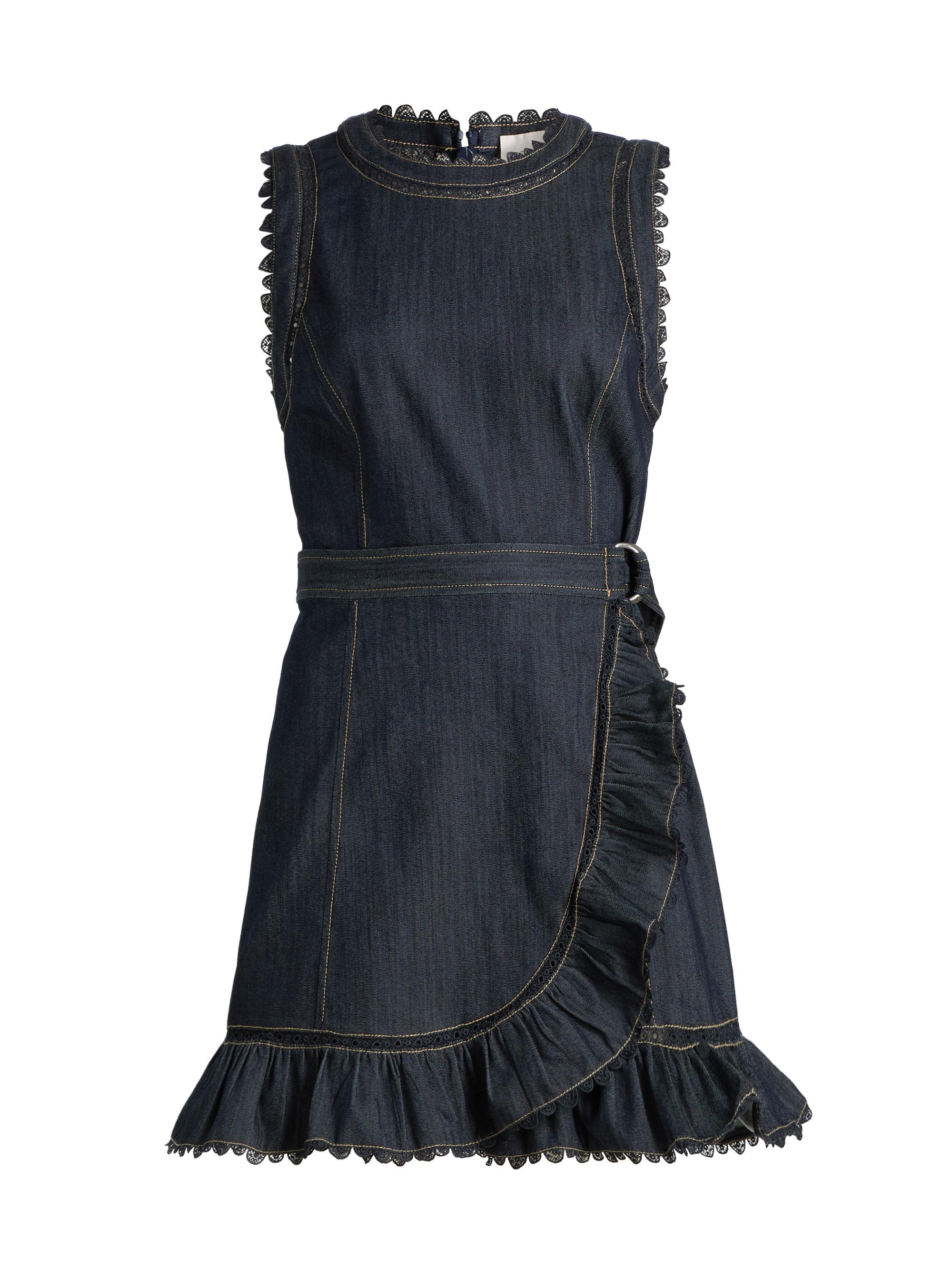 Cinq à Sept Women's Mahlia Guipure Lace Minidress - Indigo