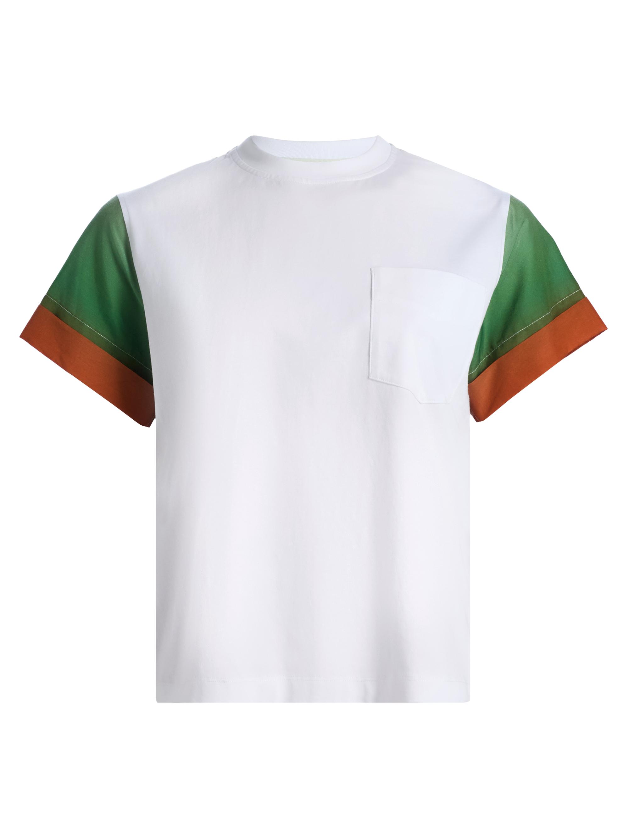 3.1 Phillip Lim Women's Ombré Voile Combo T-Shirt - White Multi
