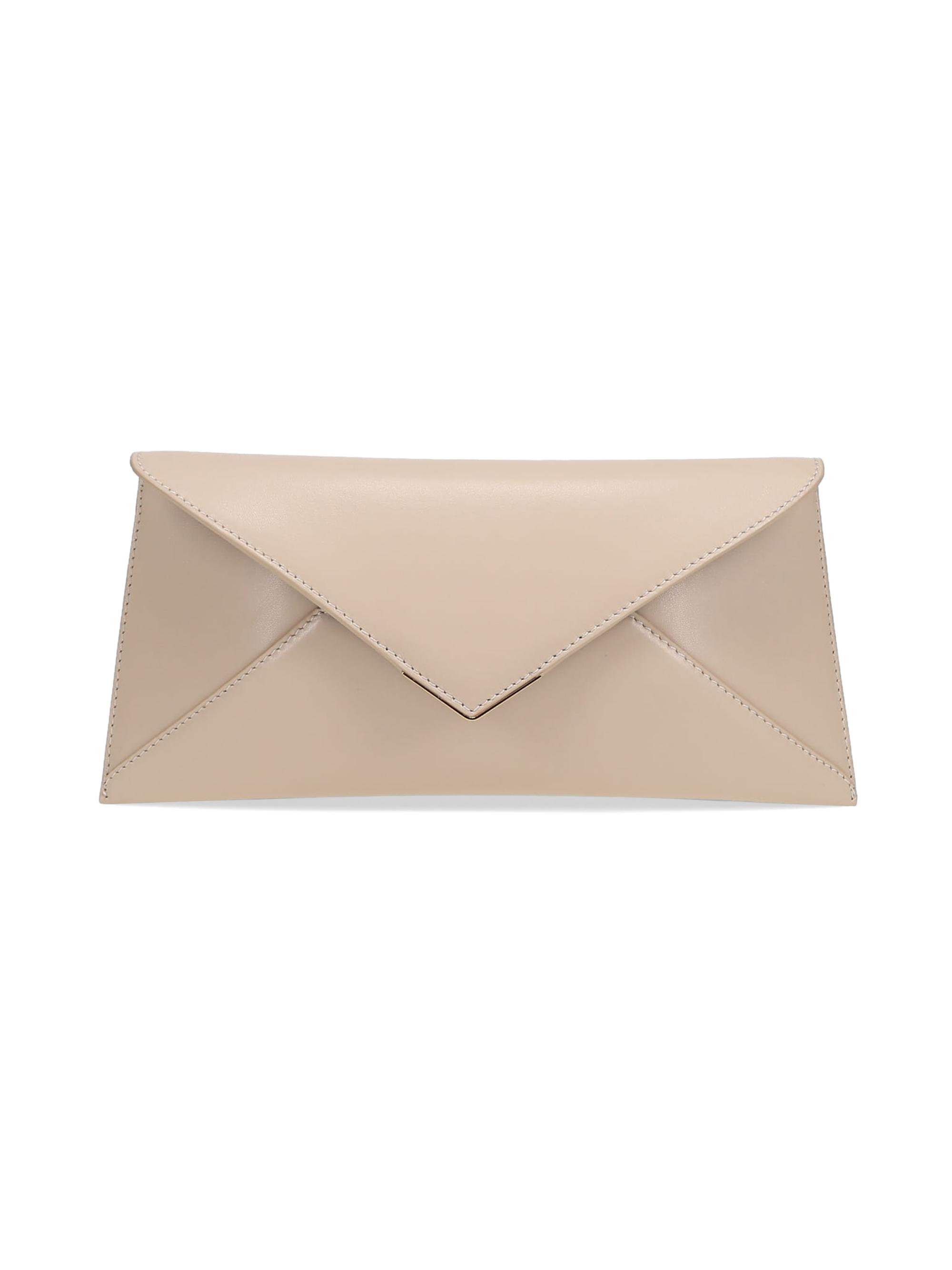 Tyler Ellis Women's Lee Lineage Leather Clutches with Gold Hardware - Bark