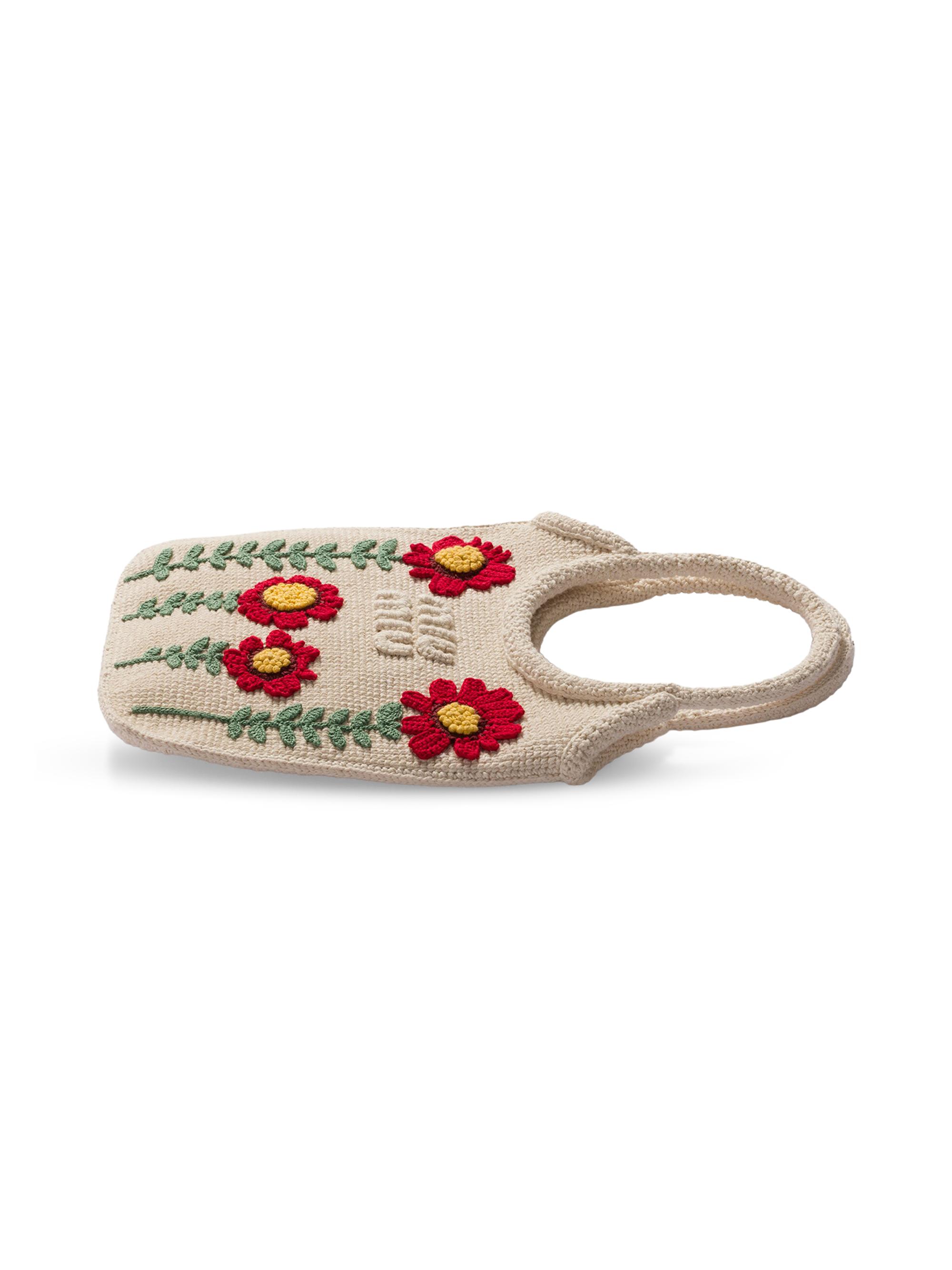 Miu Miu Ivy Embroidered Cotton Tote Bag | Saks Fifth Avenue