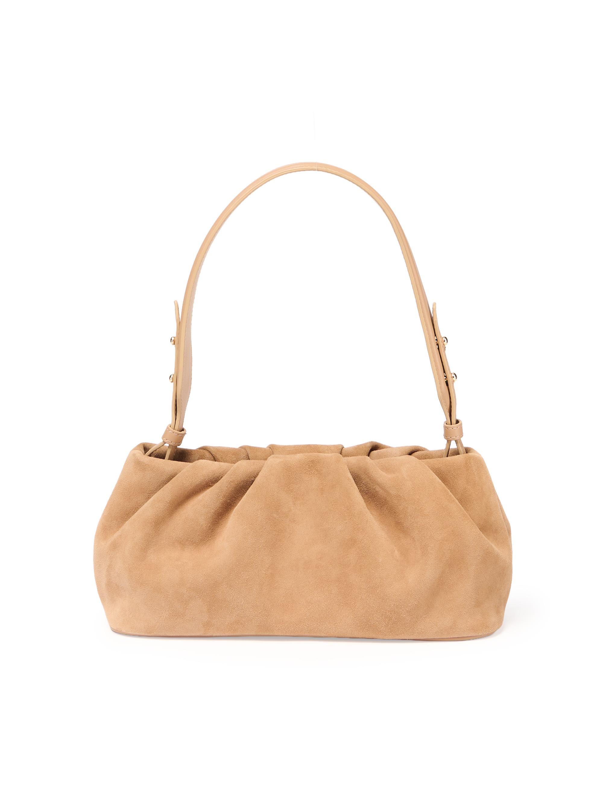 SIMKHAI Women's Harlow Suede Shoulder Bag - Light Camel - Women's Bags