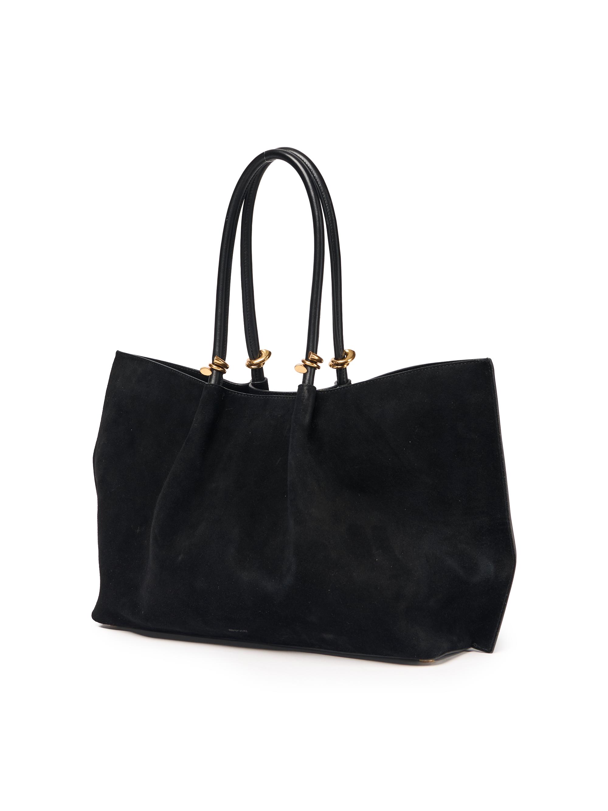SIMKHAI Women's Devon Suede Tote Bag - Black | Thumbnail 2