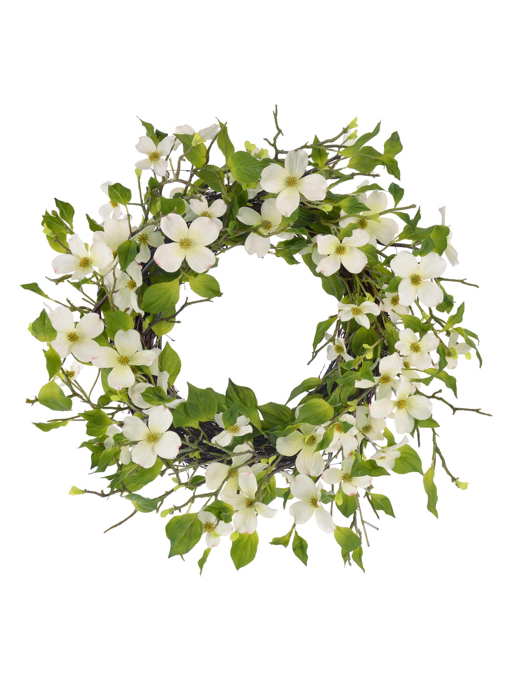 Winward Home Everyday Newness Refresh Imitation Dogwood Wreath - White | Thumbnail 2
