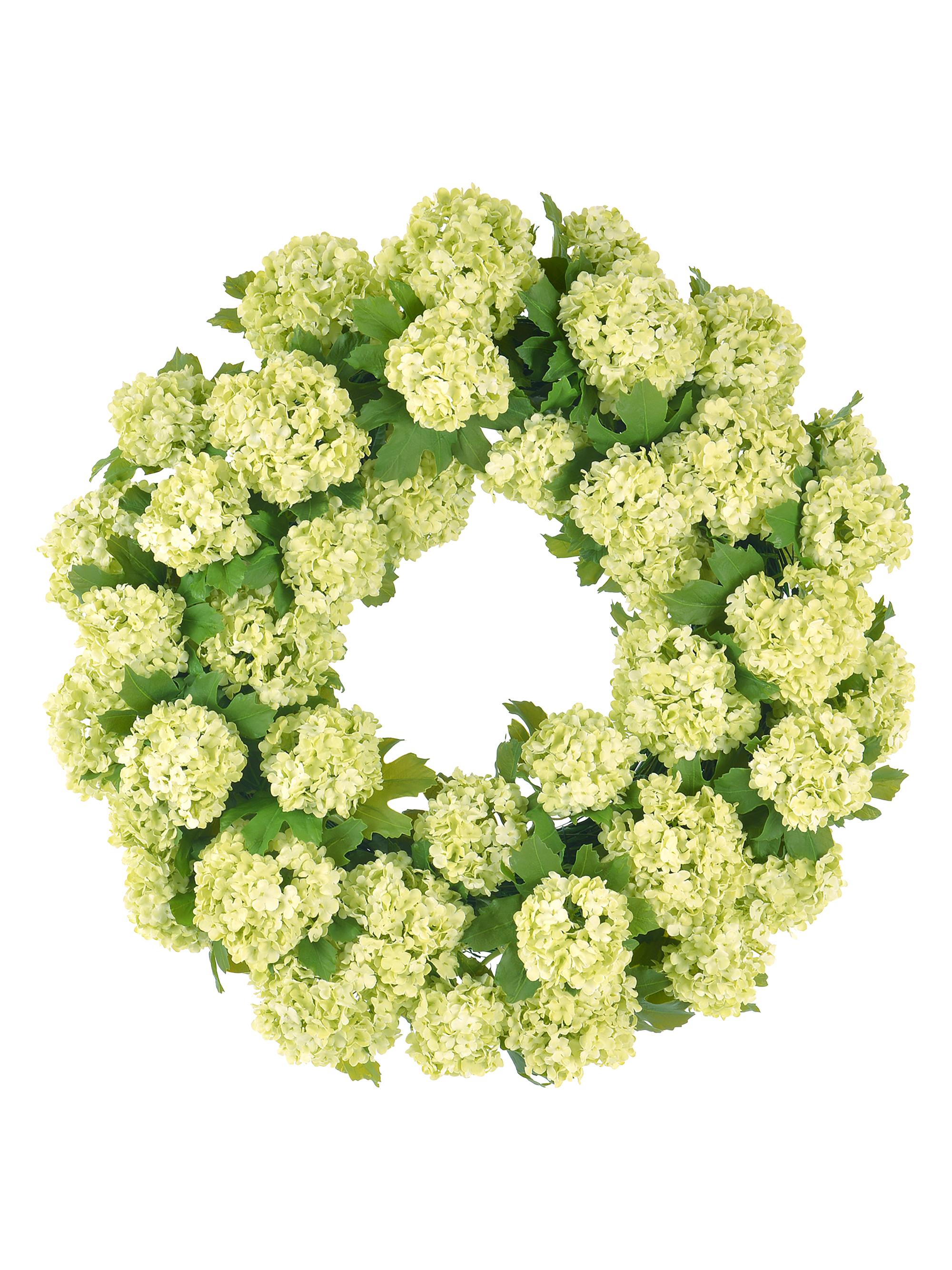 Winward Home Everyday Newness Refresh Imitation Snowball Viburnum Wreath - White Green | Thumbnail 2