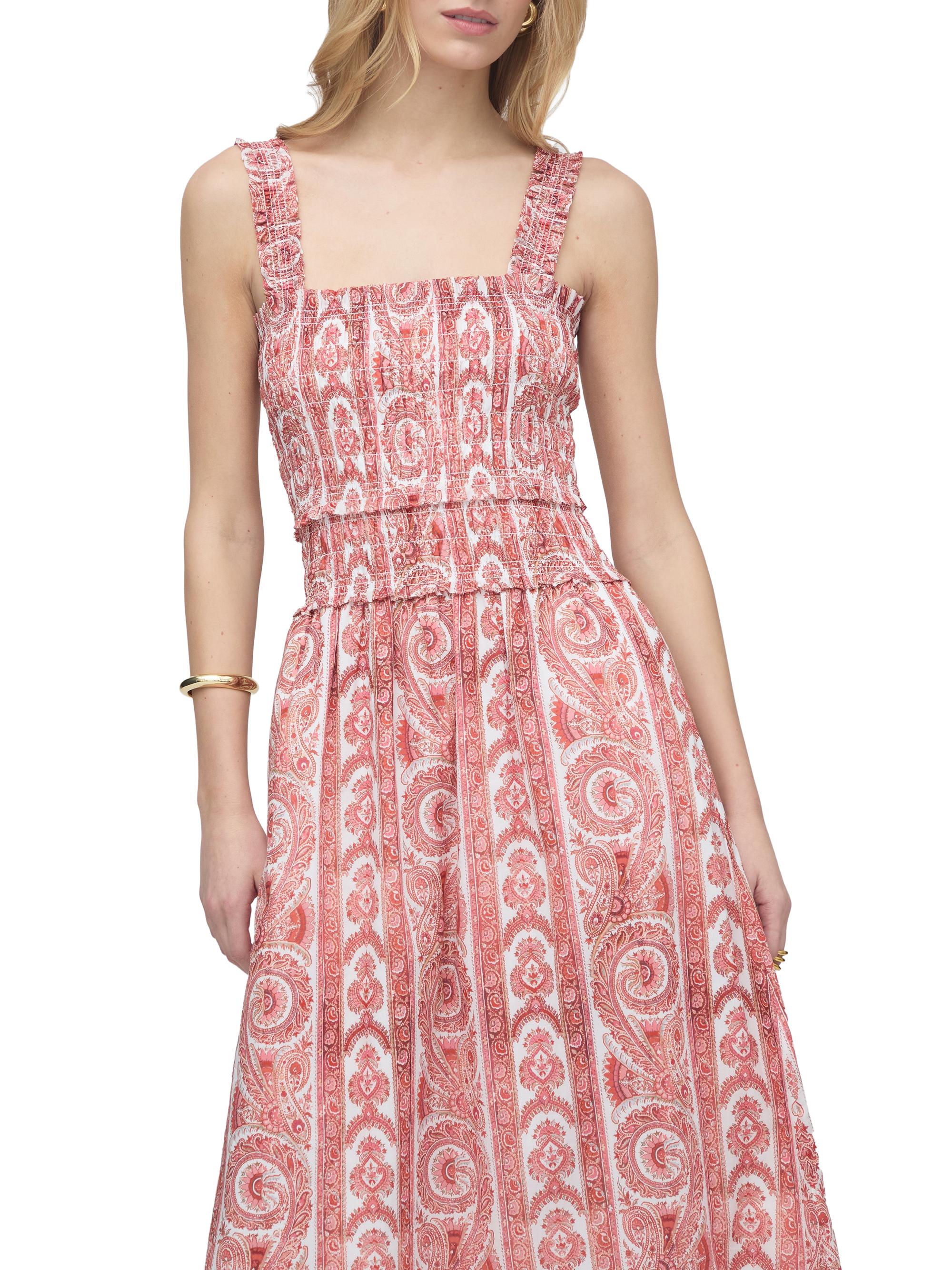 maxi nap dress Hill House Home Women's The Azalea Maxi Nap Dress - Dusty Blue Paisley Scarf