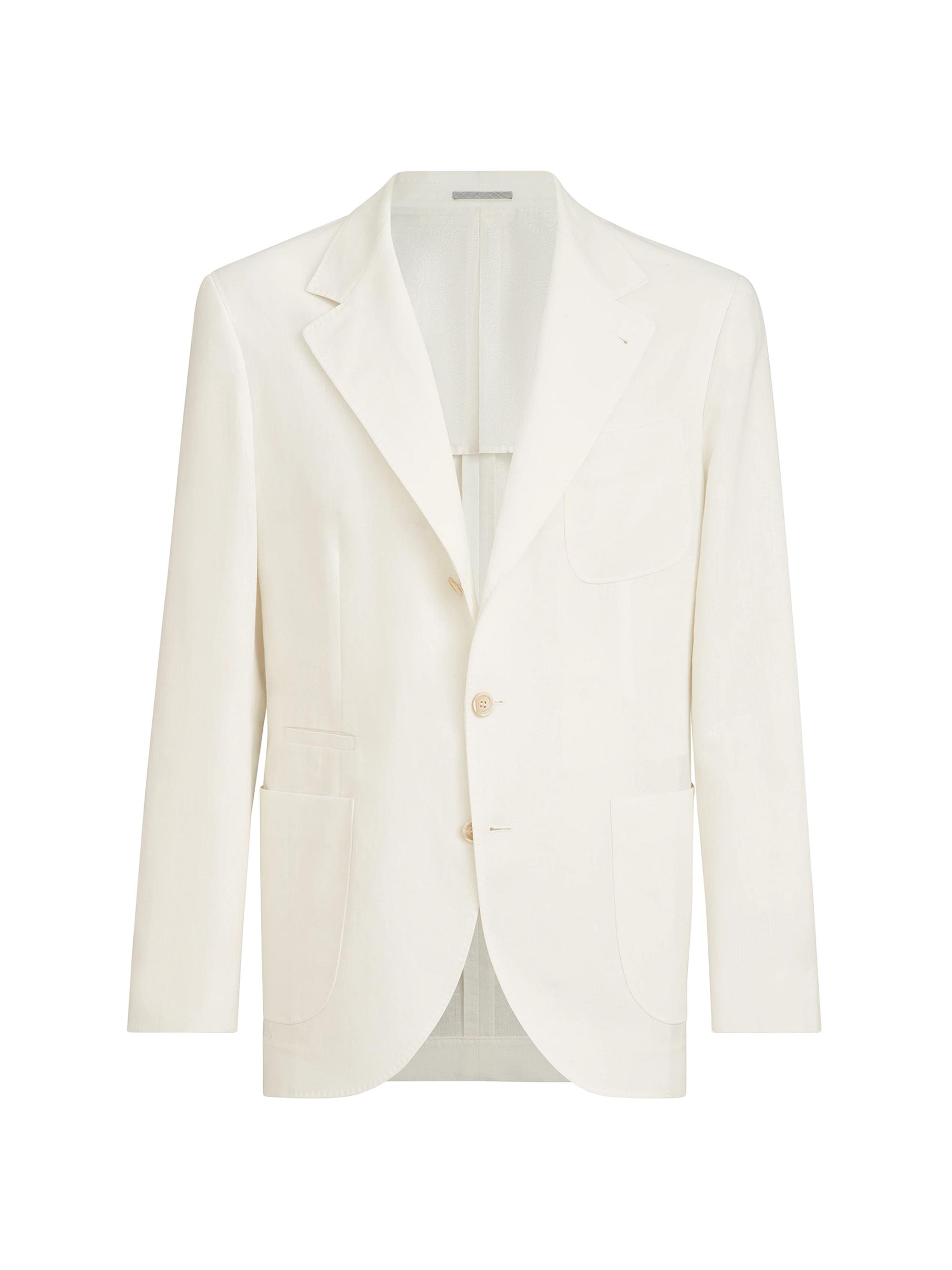 Brunello Cucinelli Men's Linen Deconstructed Blazer - Panama