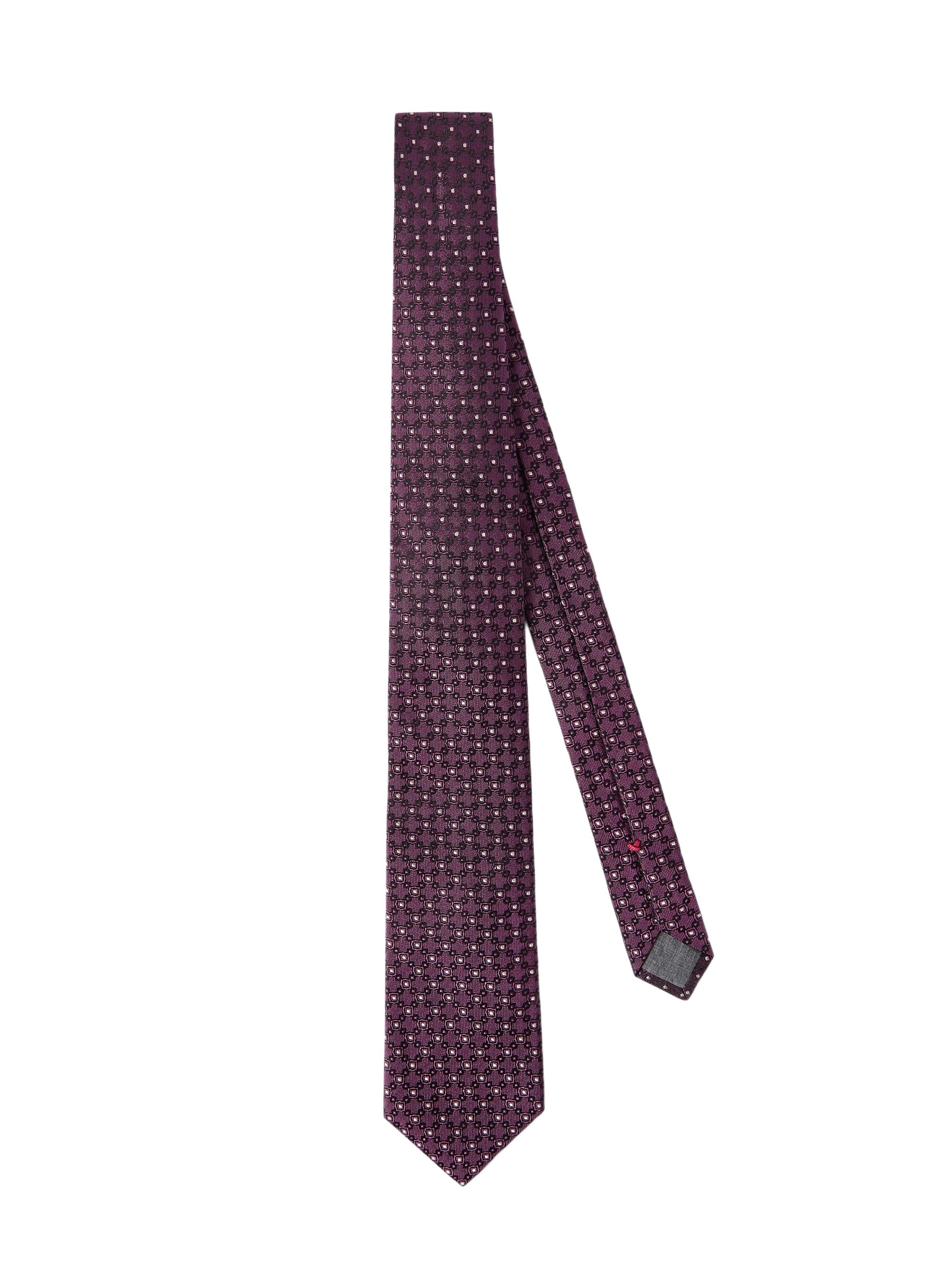 Brunello Cucinelli Men's Silk Jacquard Tie - Burgundy