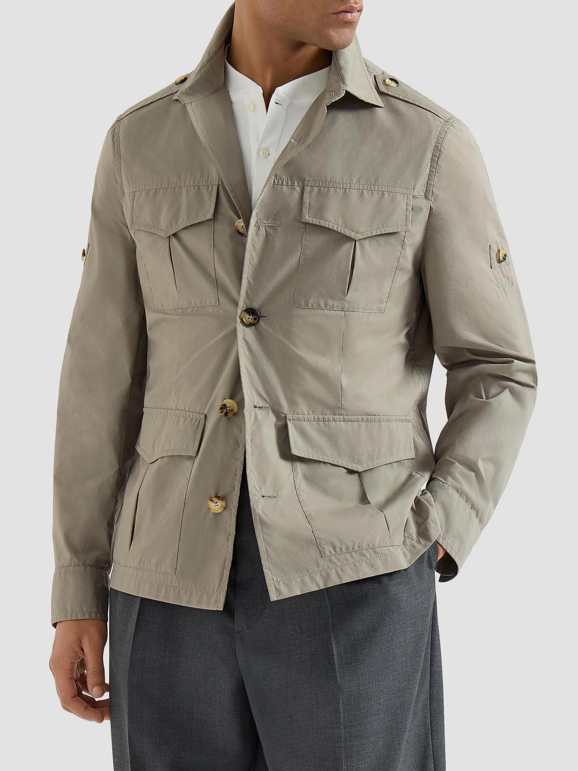 Brunello Cucinelli Lightweight Water Resistant Techno Cotton Unlined ...