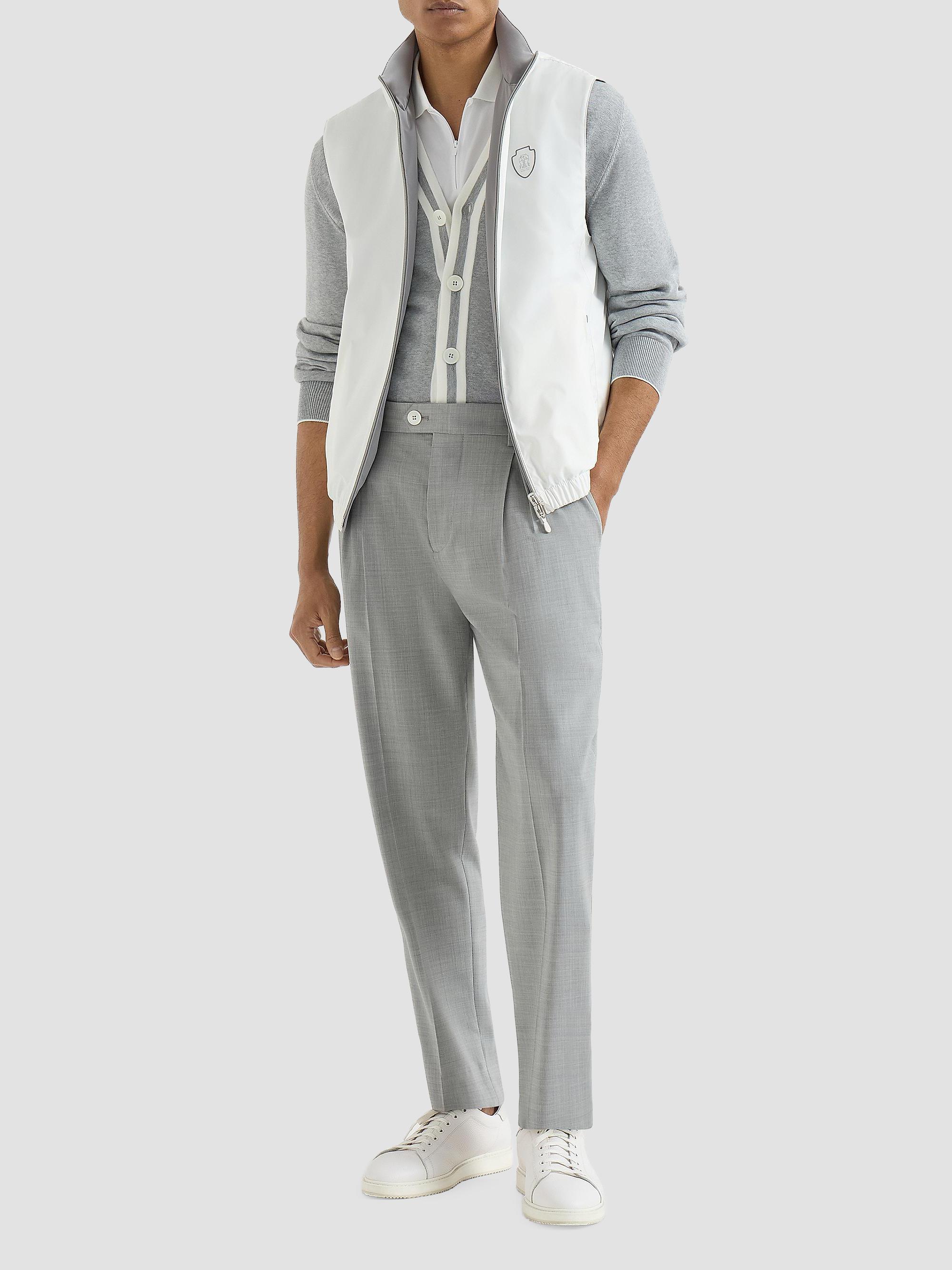 Brunello Cucinelli Bonded Nylon Reversible Vest with Logo | Saks