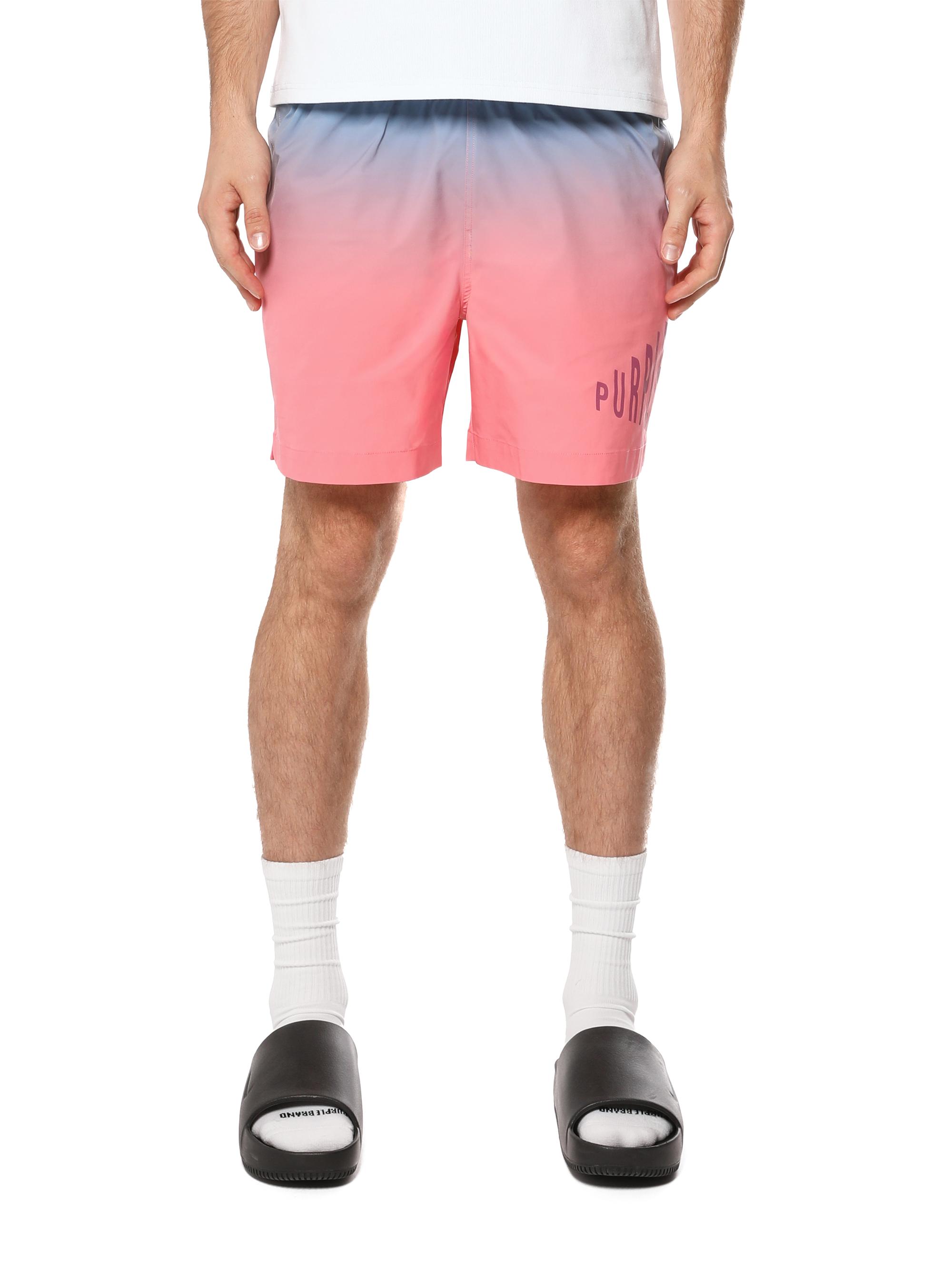 Purple Brand Men's All Around Gradient Swim Shorts - Pink