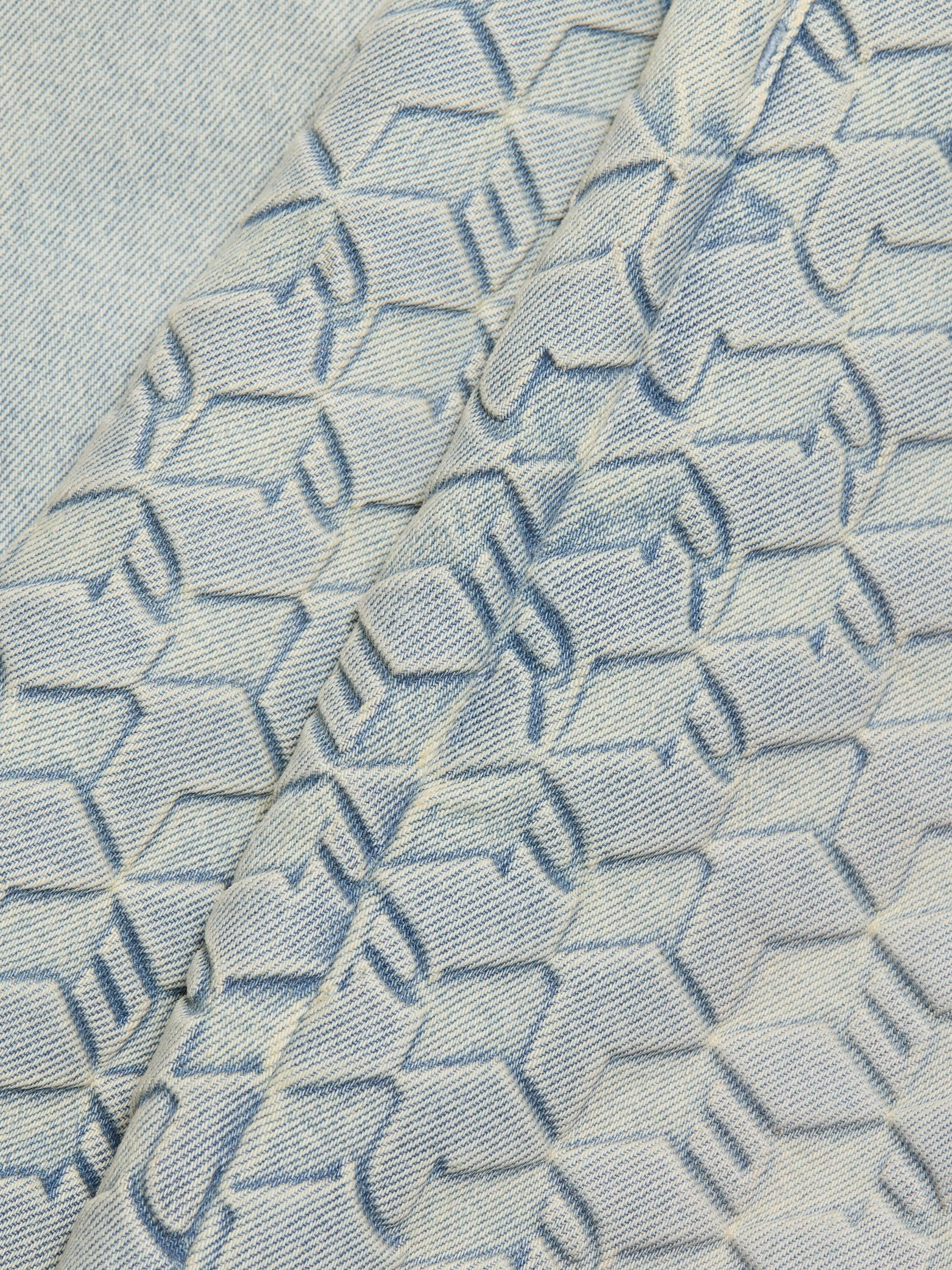Purple Brand Men's Monogram Embossed Slim Straight Jeans - Light Indigo | Thumbnail 7