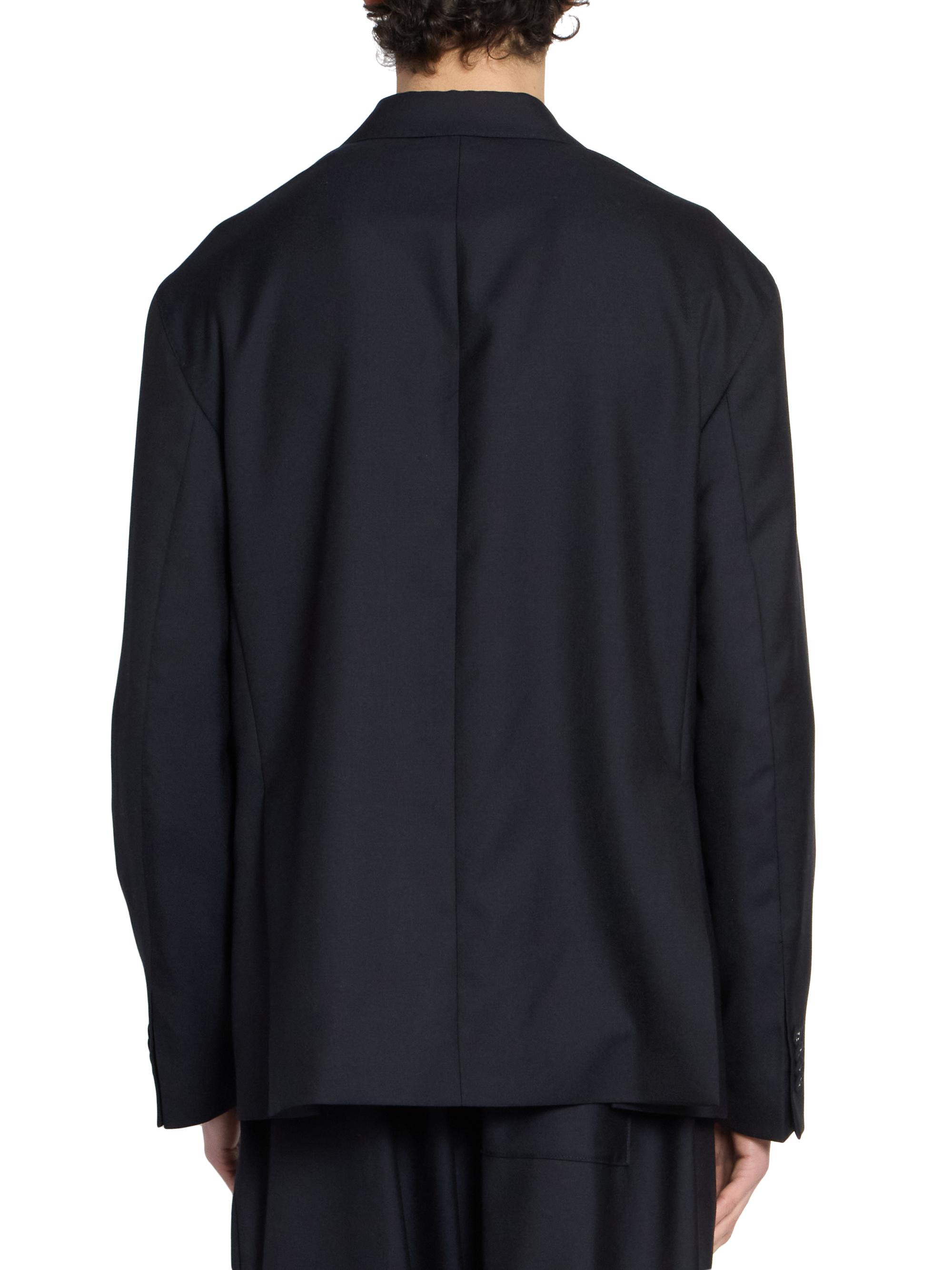 Officine Générale Men's Merrick Wool-Cashmere-Silk Double-Breasted Blazer - Dark Navy | Thumbnail 5