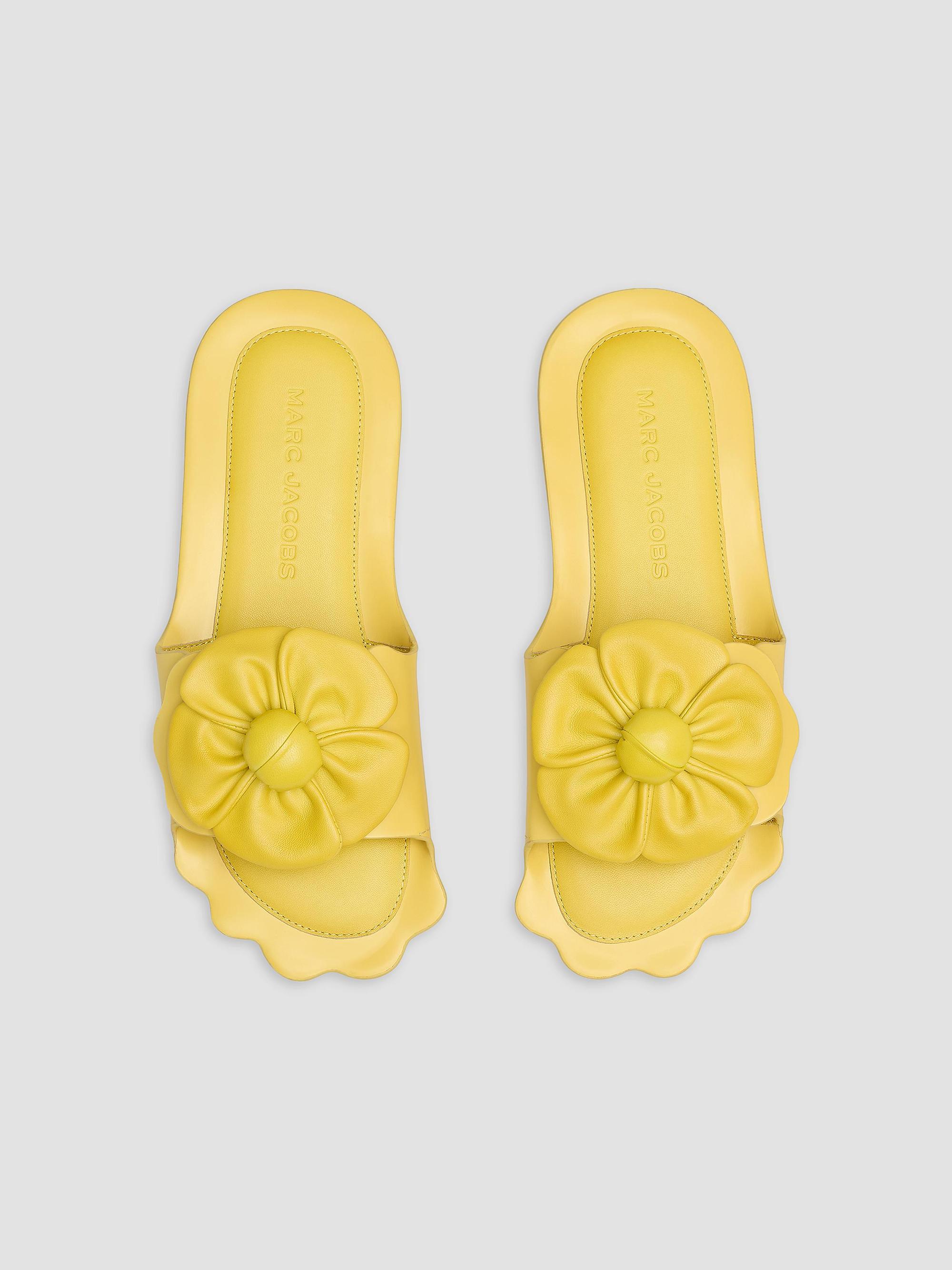 Marc Jacobs The Daisy Flower-Appliqué Leather Sandals | Saks Fifth