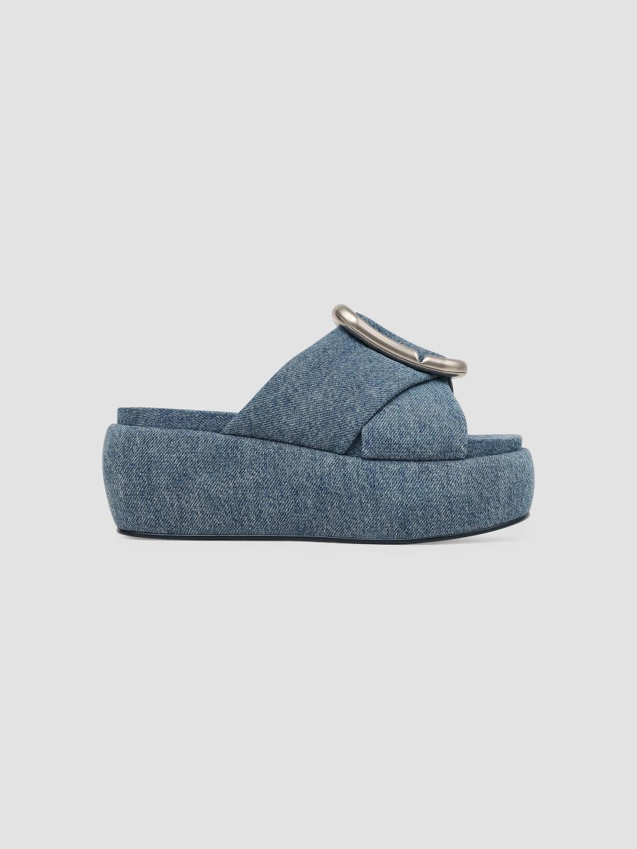 Marc Jacobs Pop J 65MM Denim Platform Sandals | Saks Fifth Avenue