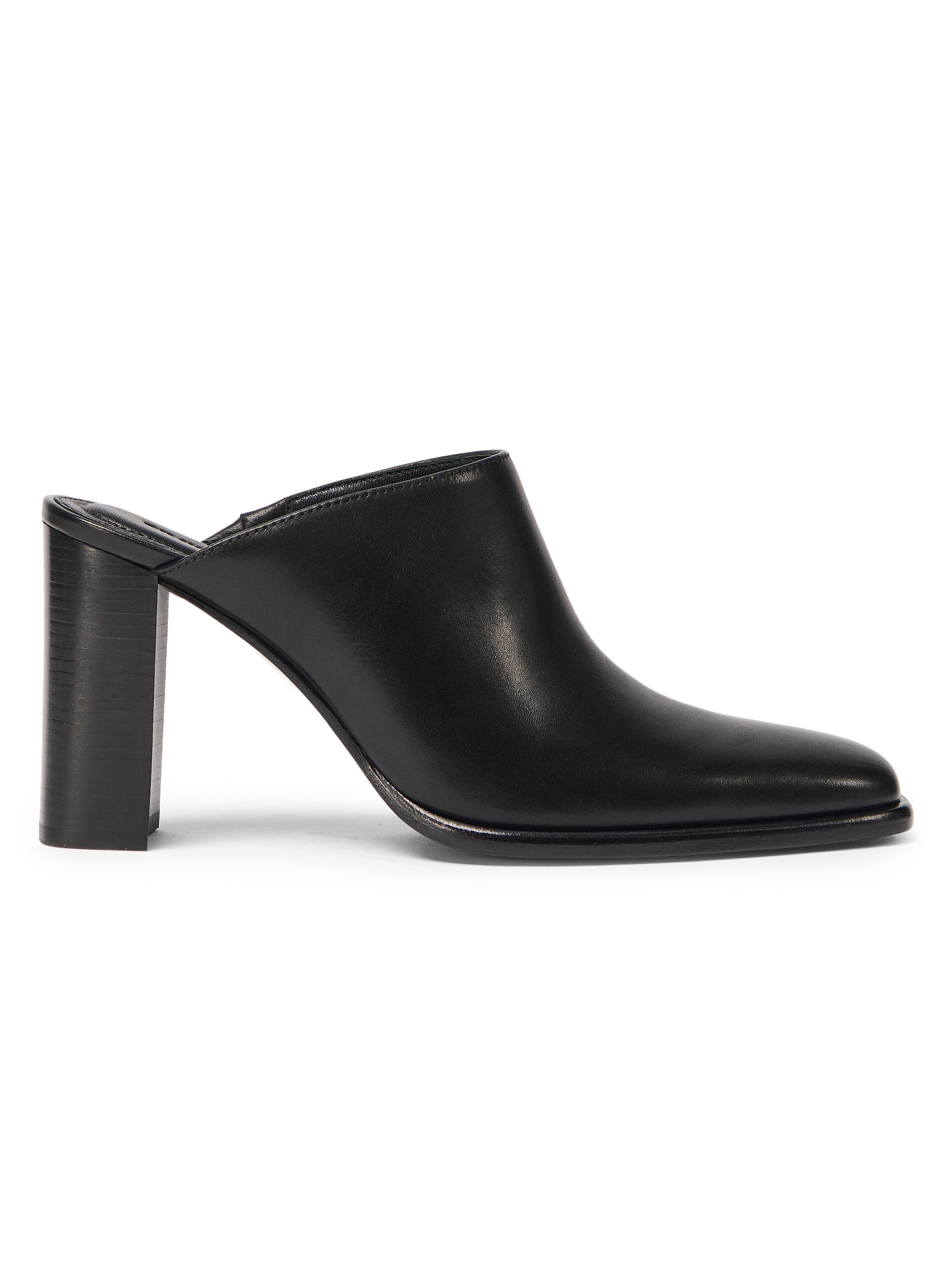 SIMKHAI Women's Carolyn 85MM Leather Block-Heel Mules - Black