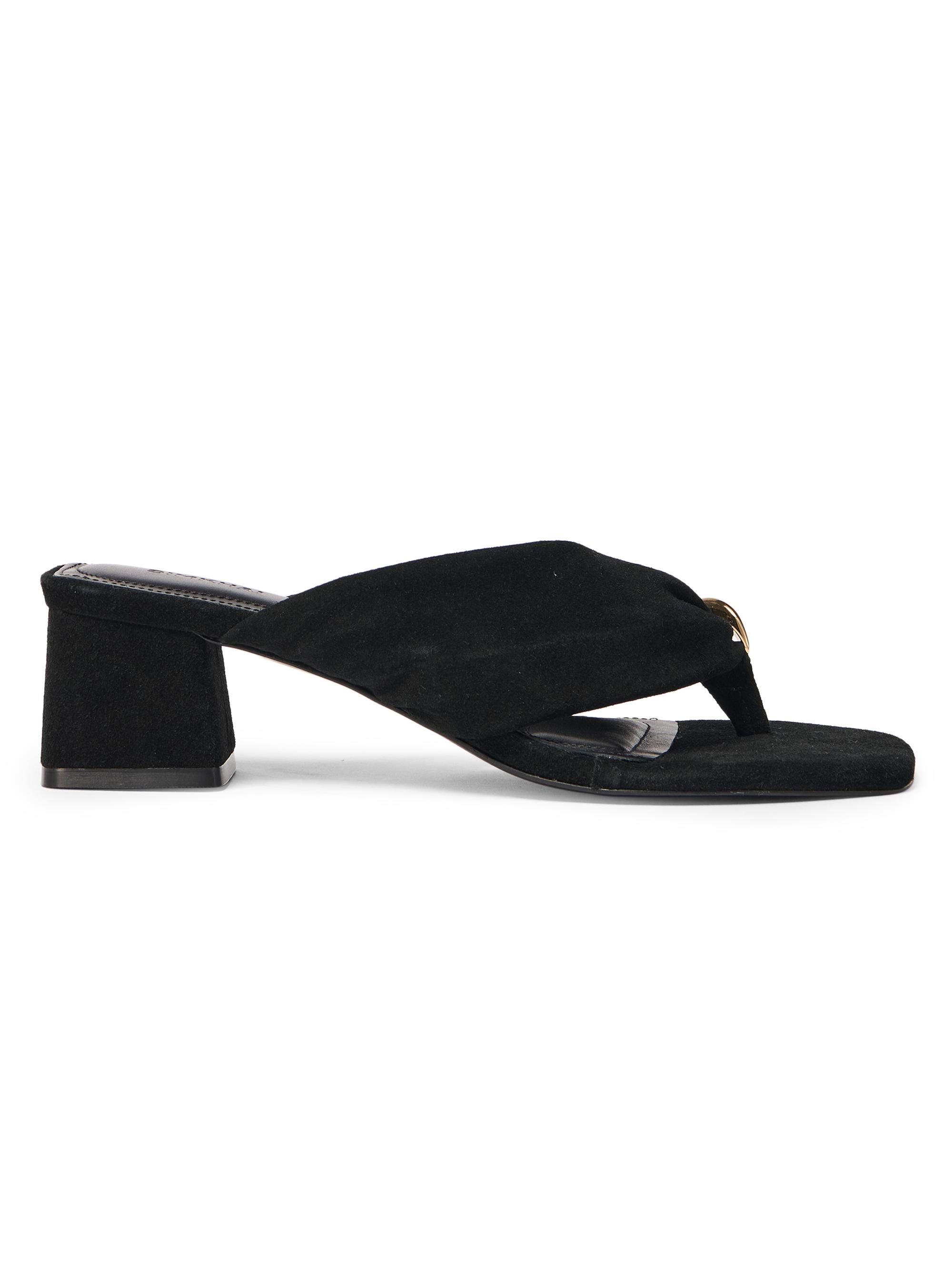 SIMKHAI Women's Stella 50MM Suede Sandals - Black