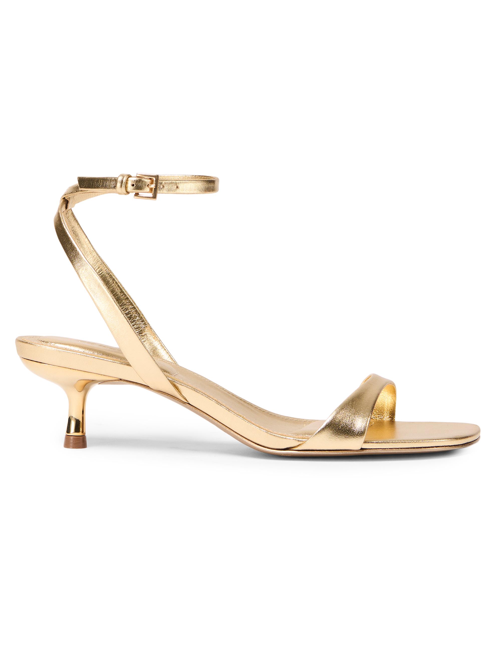 SIMKHAI Women's Hannah 3MM Strappy Leather Sandals - Golden Haze - Women's Shoes