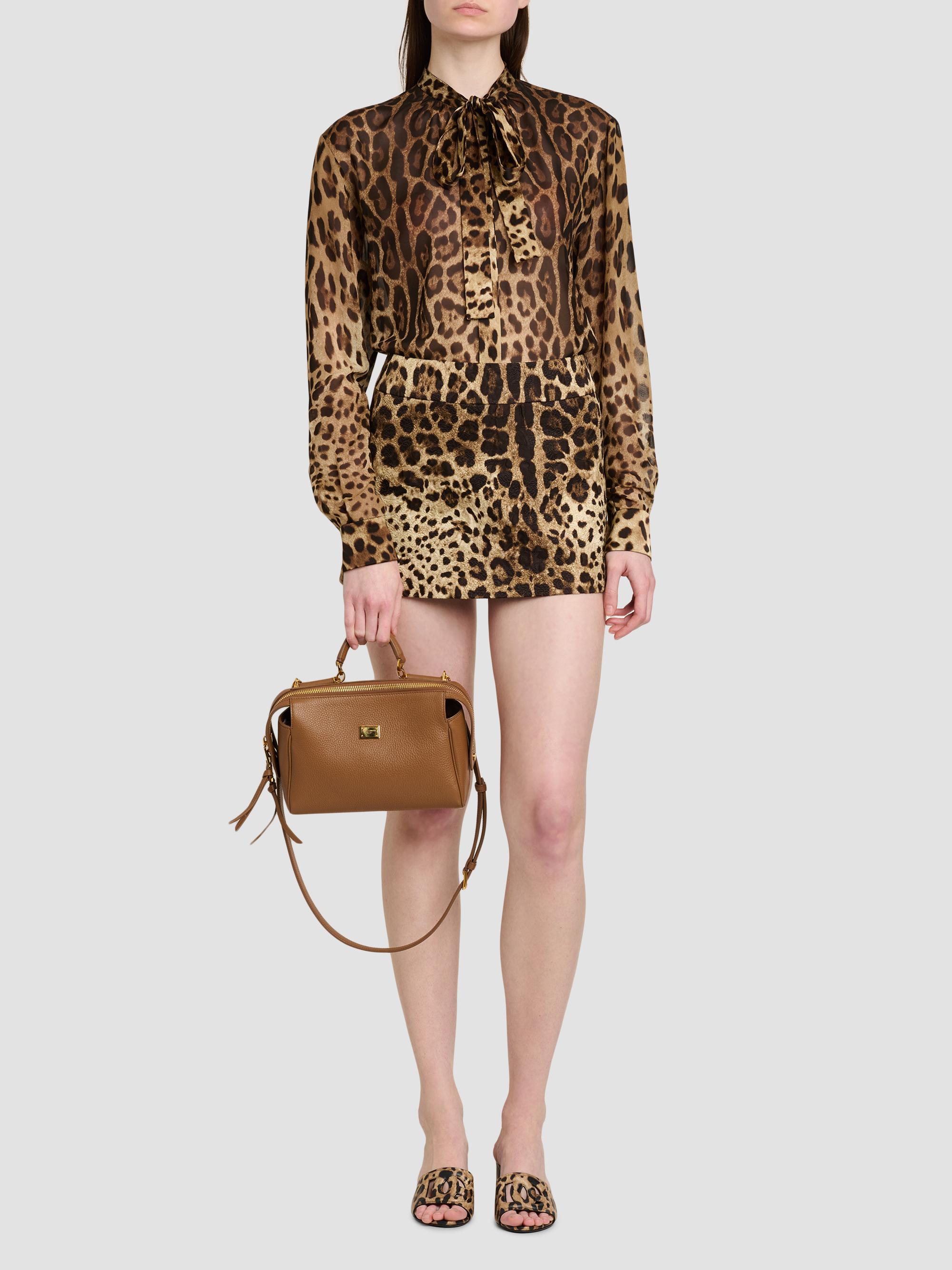 Dolce & Gabbana Women's Vittoria Leather Top Handle Bag - Caramello | Thumbnail 3