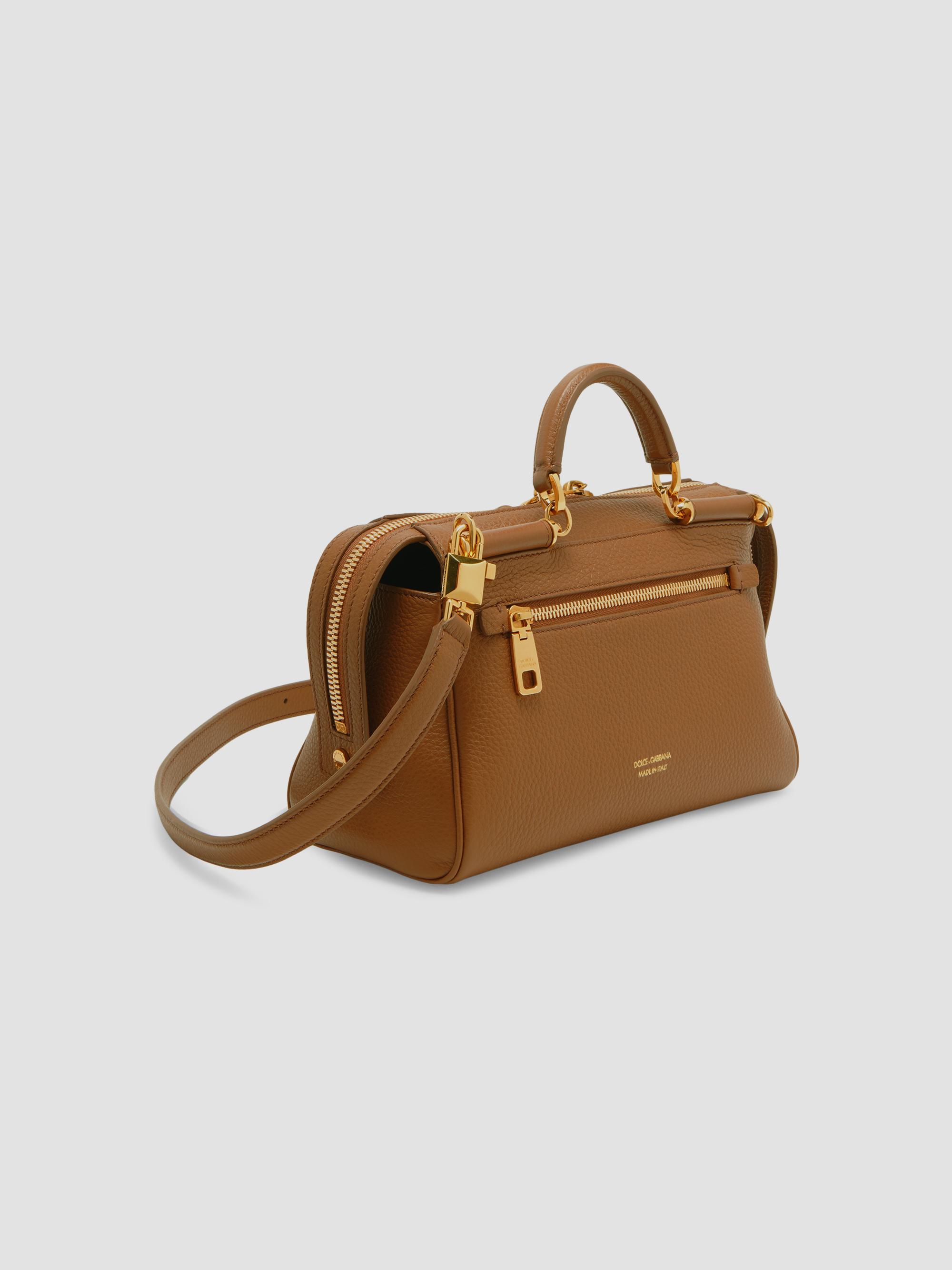 Dolce & Gabbana Women's Vittoria Leather Top Handle Bag - Caramello | Thumbnail 6