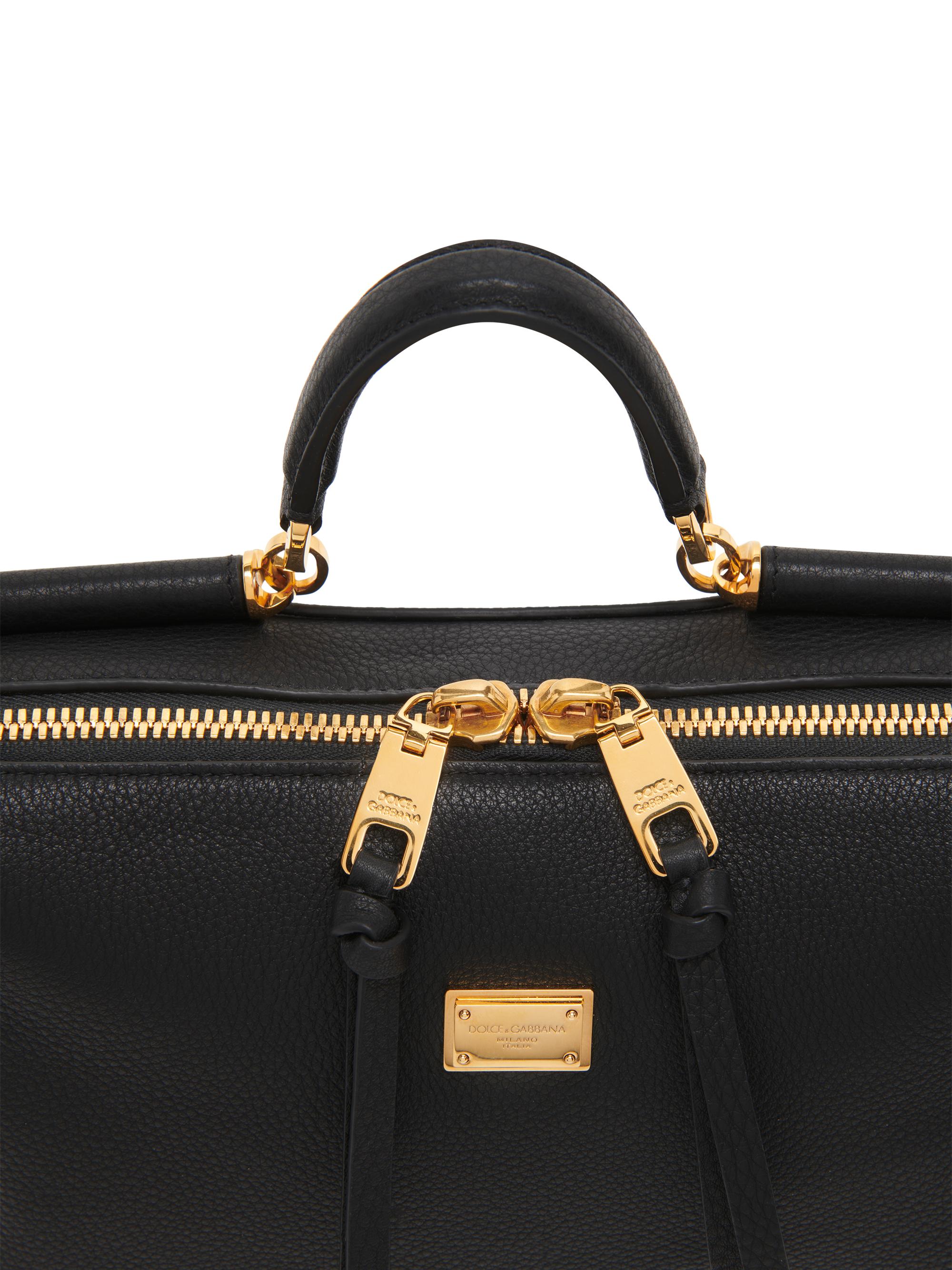 Dolce&Gabbana Vittoria Leather Top Handle Bag | Saks Fifth Avenue