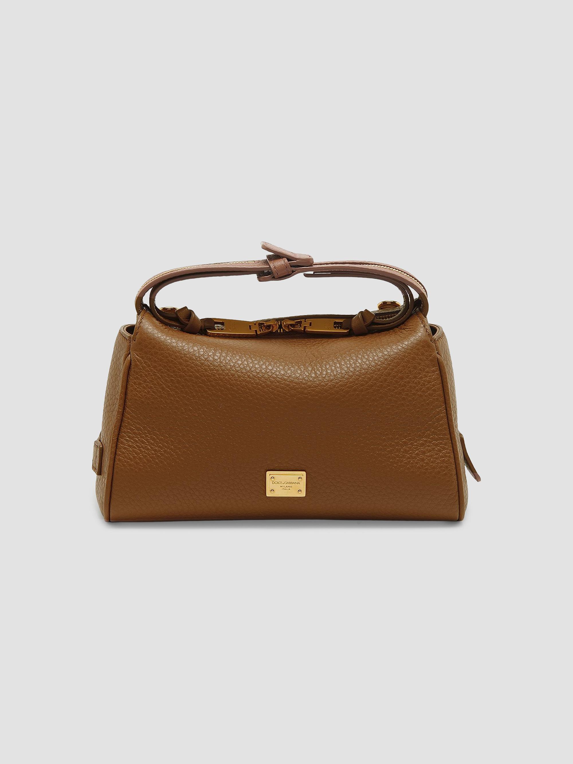 Dolce & Gabbana Women's Vittoria Leather Top Handle Bag - Caramello | Thumbnail 4