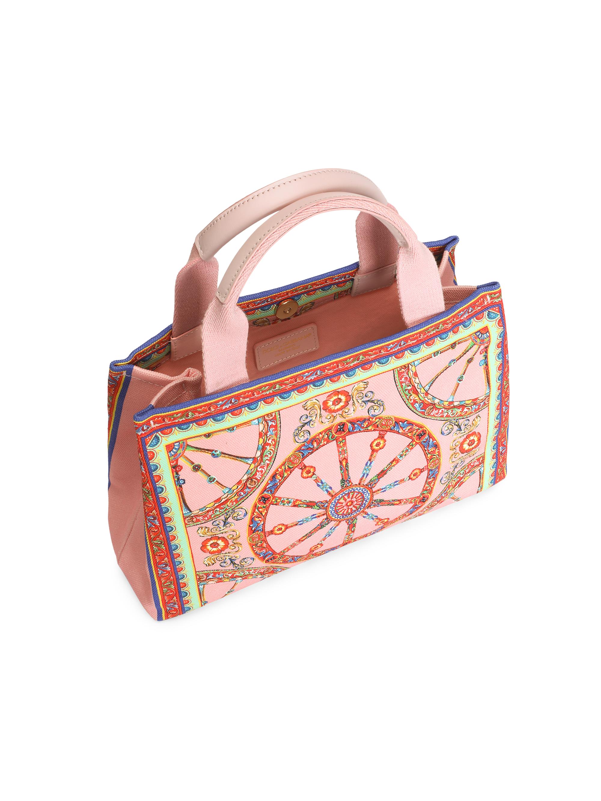 Dolce & Gabbana Girl's Printed Canvas Tote Bag - Carretto | Thumbnail 2