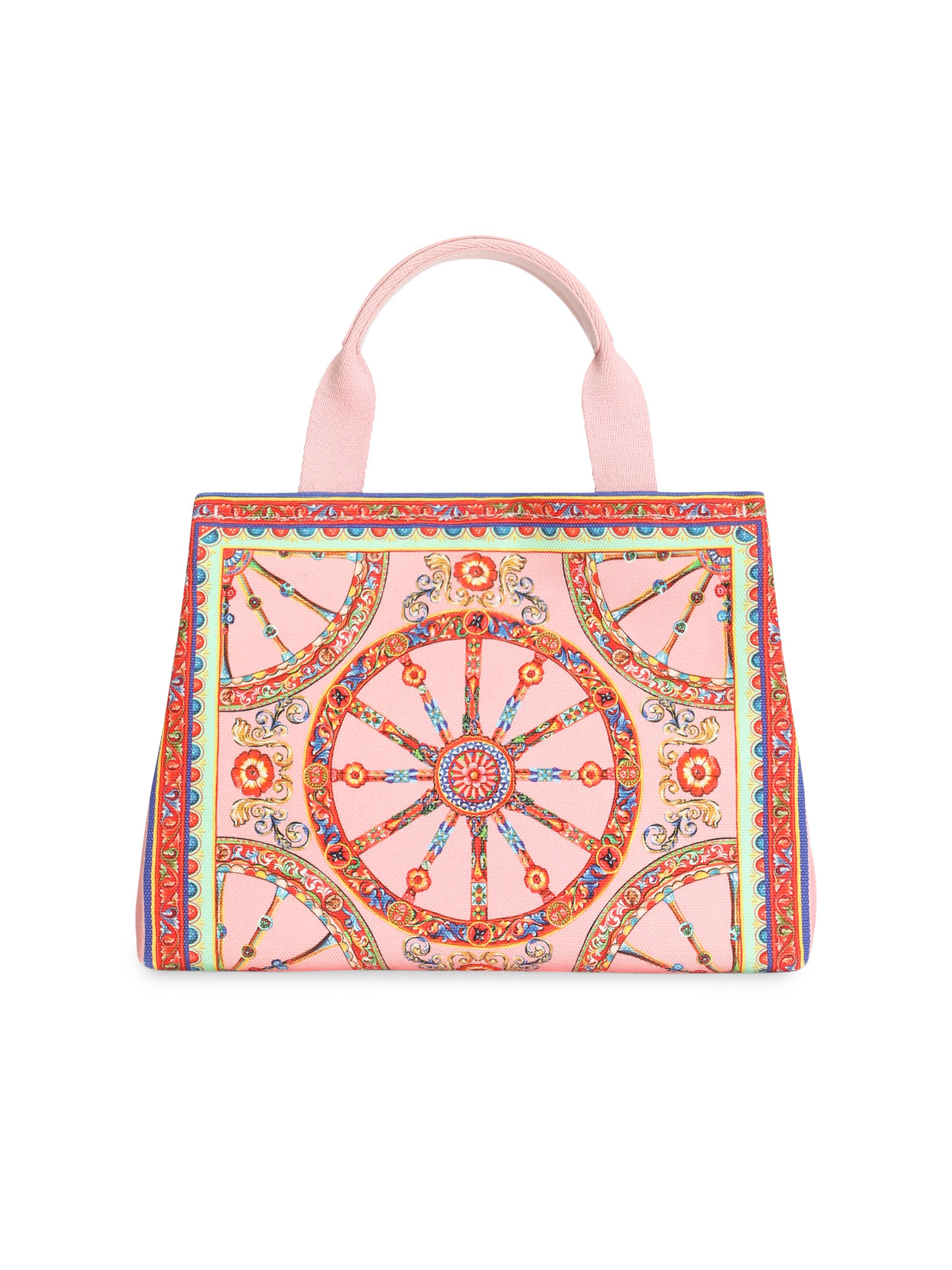 Dolce & Gabbana Girl's Printed Canvas Tote Bag - Carretto | Thumbnail 4