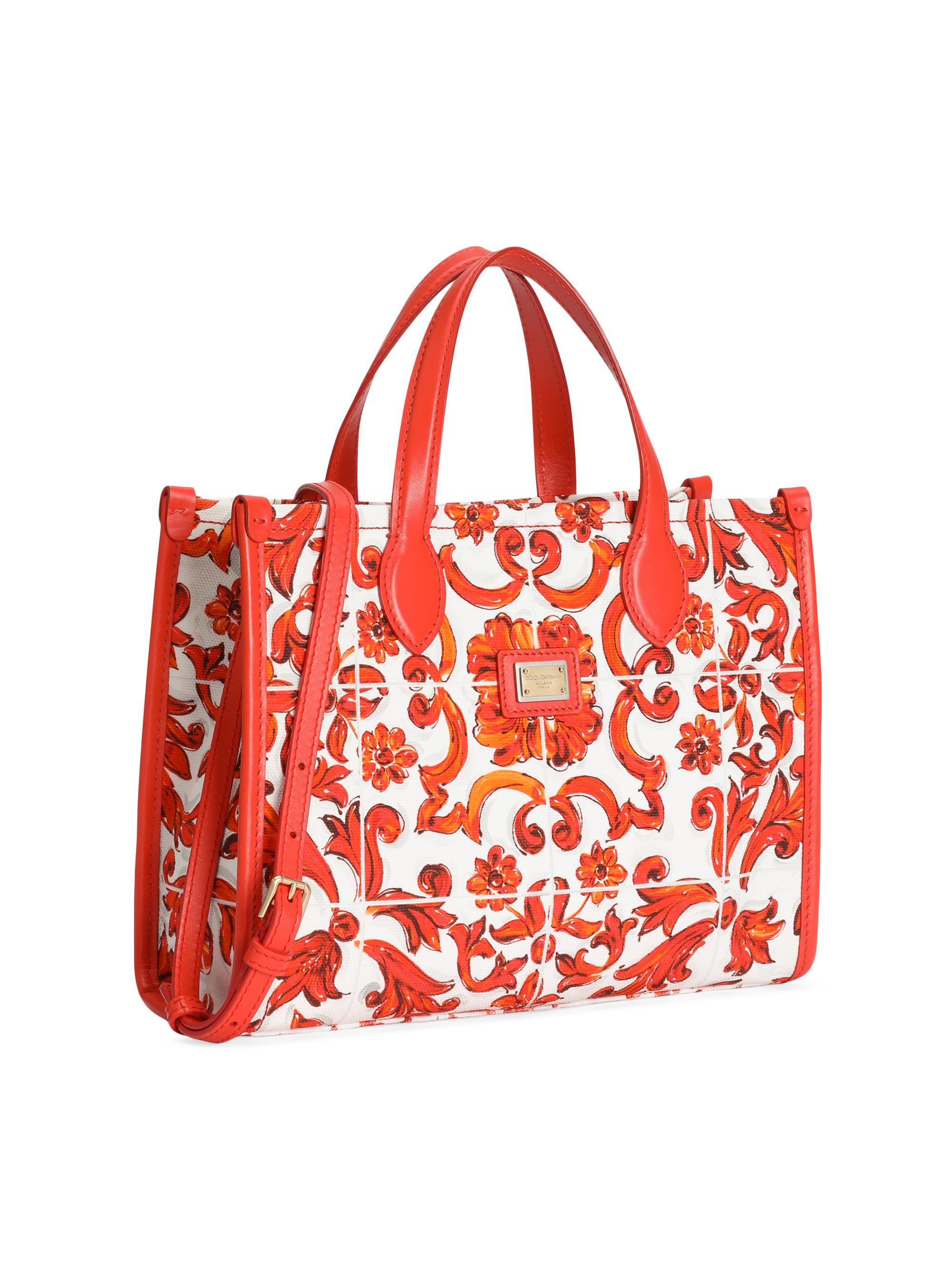 Dolce & Gabbana Girl's Baroque Canvas Tote Bag - Mixmaioliche | Thumbnail 3