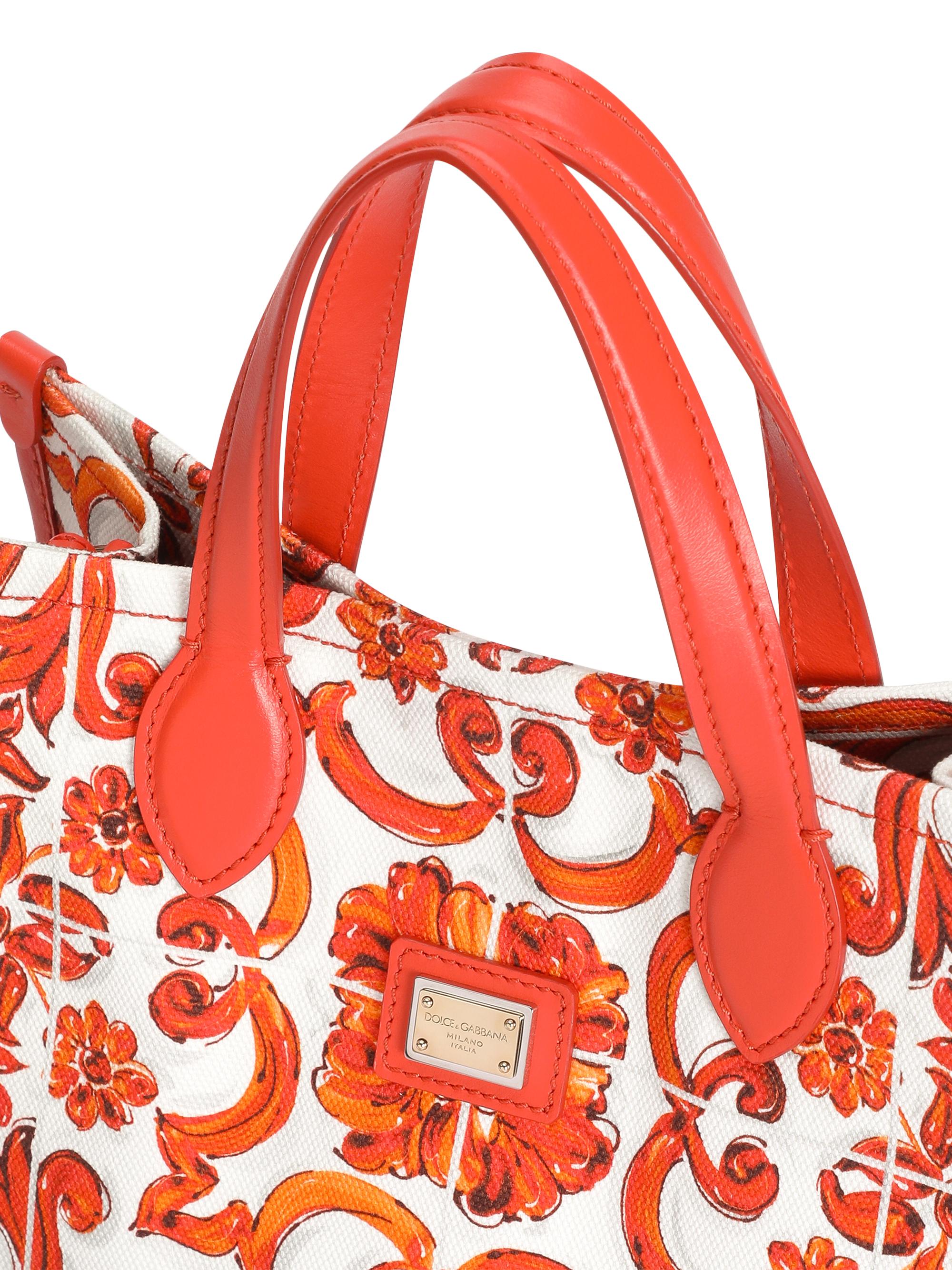 Dolce & Gabbana Girl's Baroque Canvas Tote Bag - Mixmaioliche | Thumbnail 5