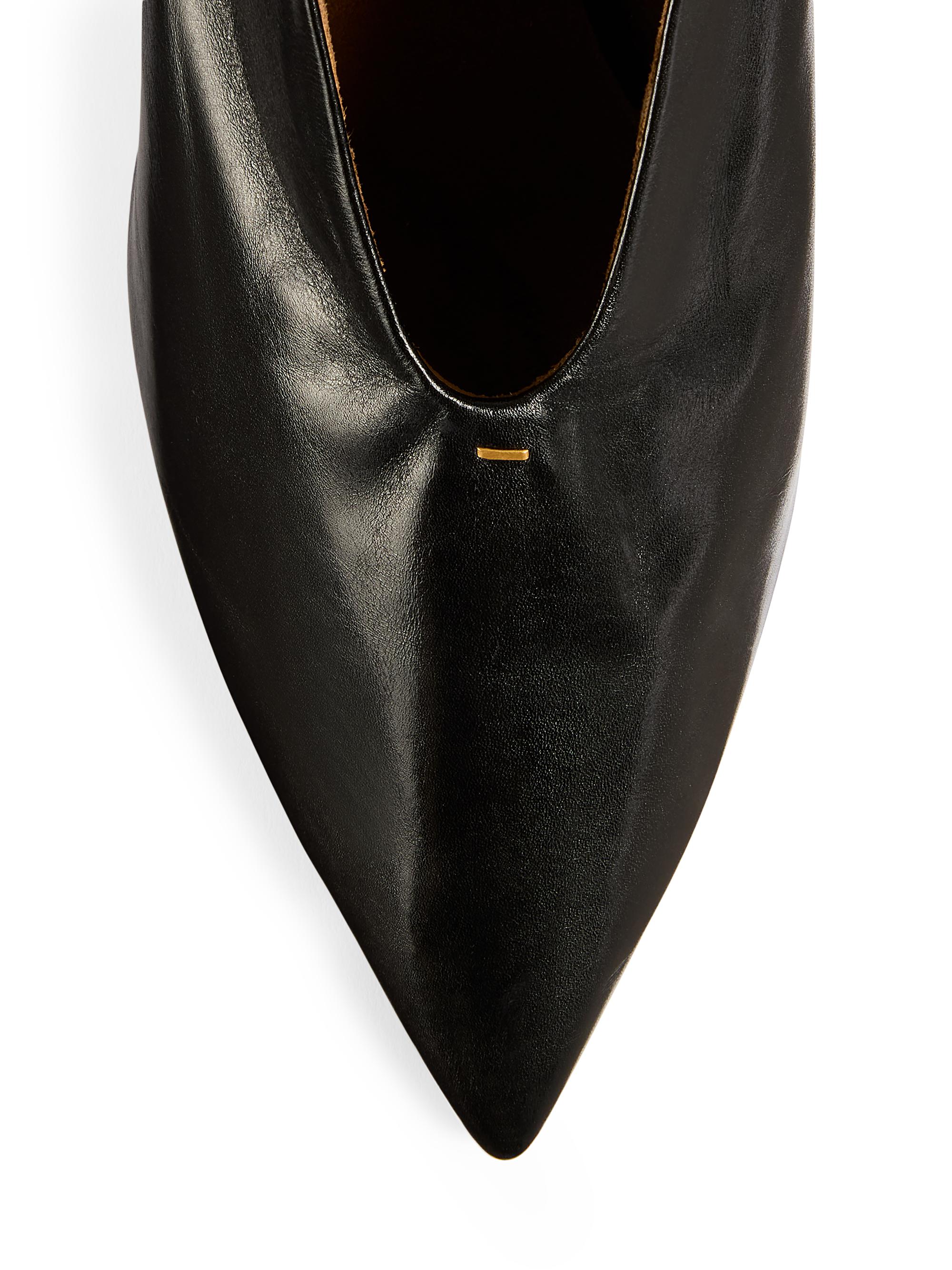 Khaite Miriam 85MM Leather Pumps | Saks Fifth Avenue