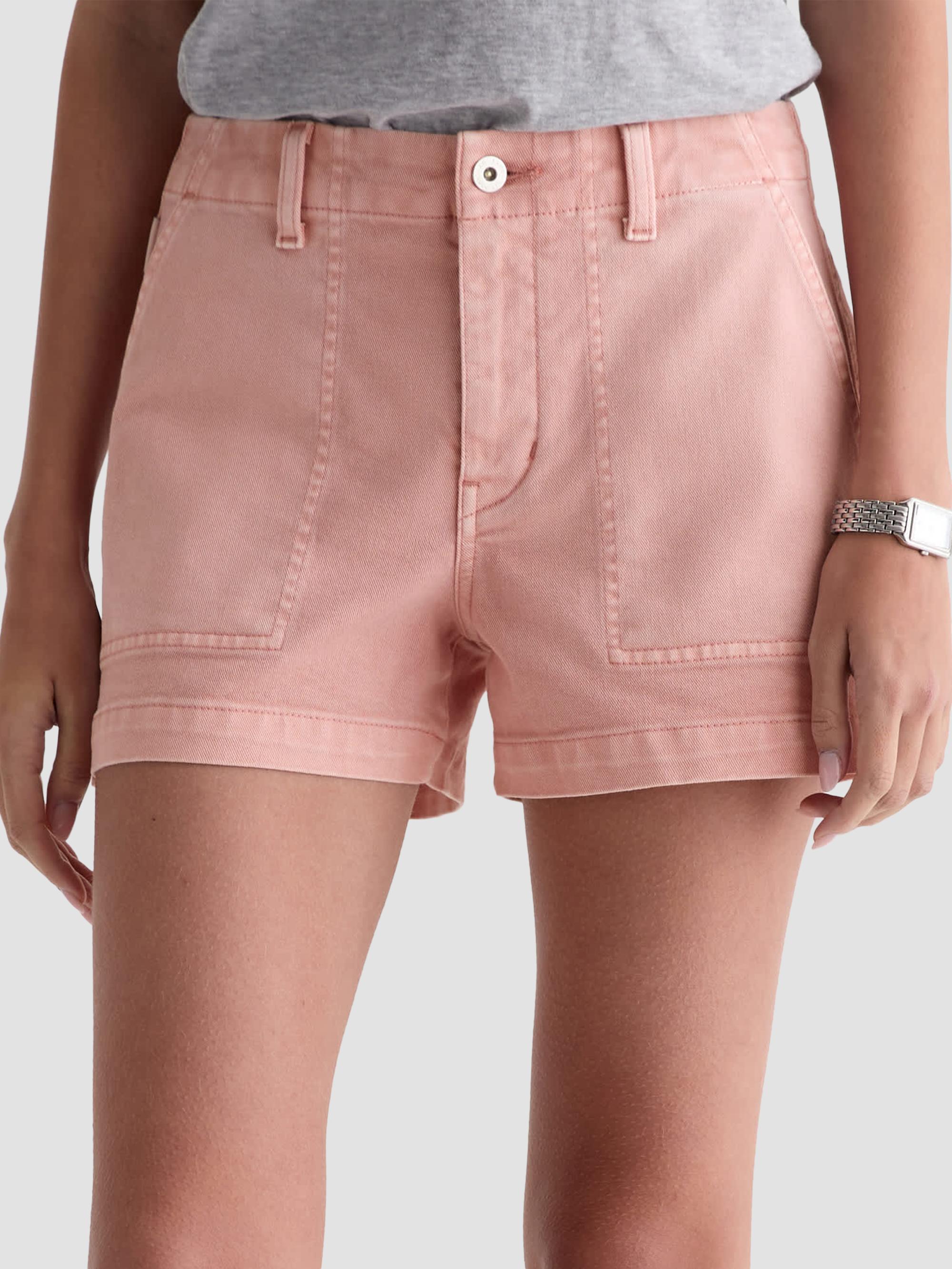 AG Jeans Women's Analeigh Mid-Rise Denim Shorts - Sulfur Sparkling Rose