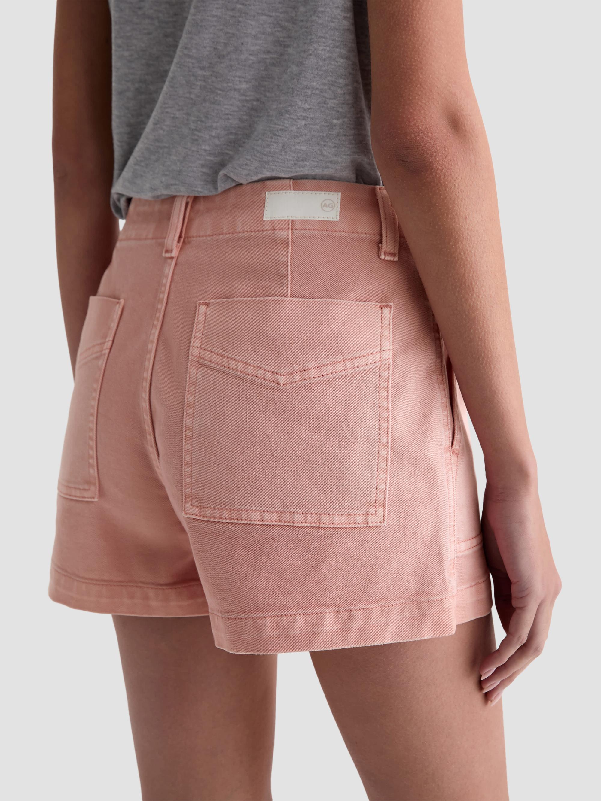 AG Jeans Women's Analeigh Mid-Rise Denim Shorts - Sulfur Sparkling Rose | Thumbnail 5