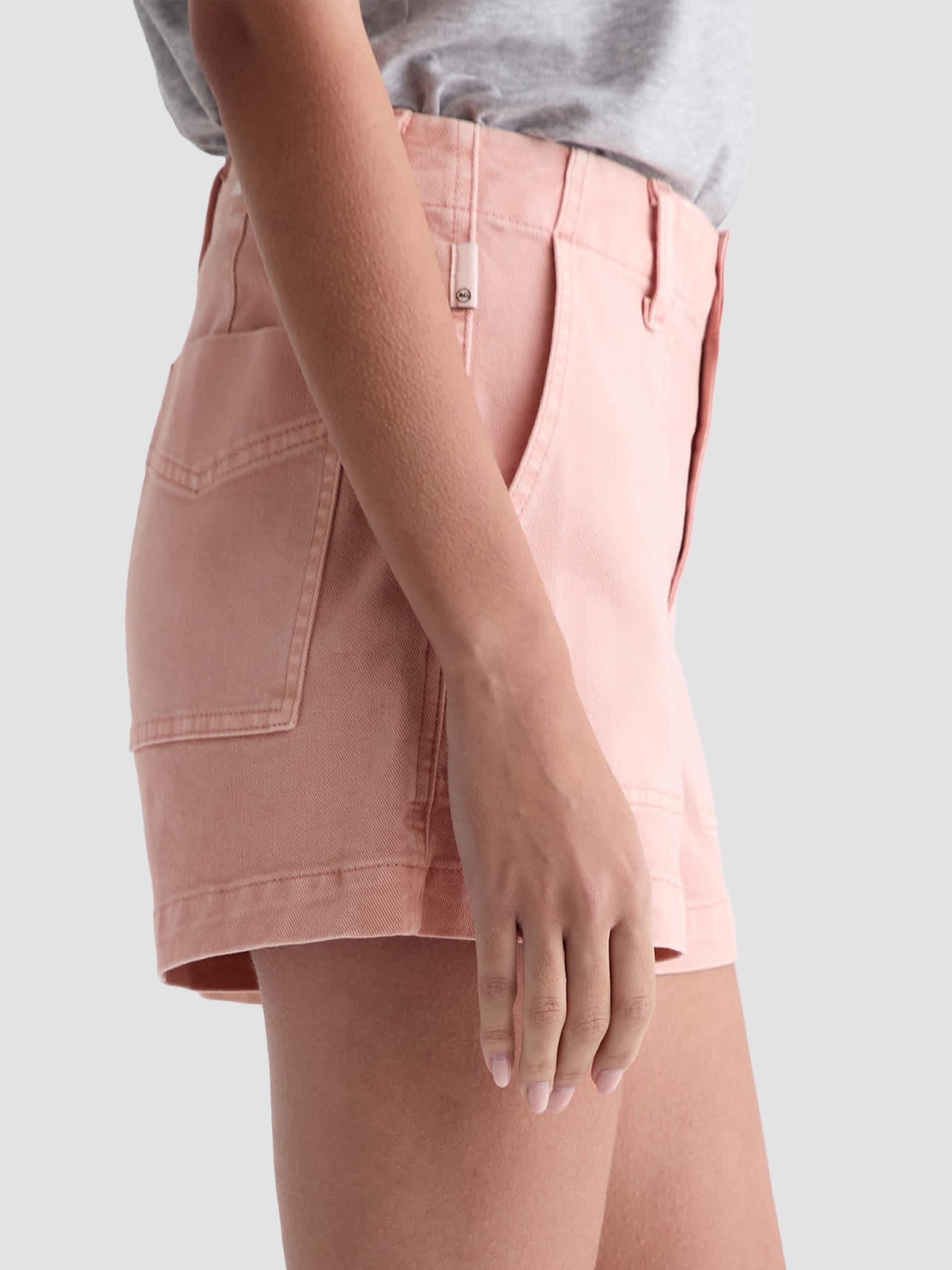 AG Jeans Women's Analeigh Mid-Rise Denim Shorts - Sulfur Sparkling Rose | Thumbnail 6