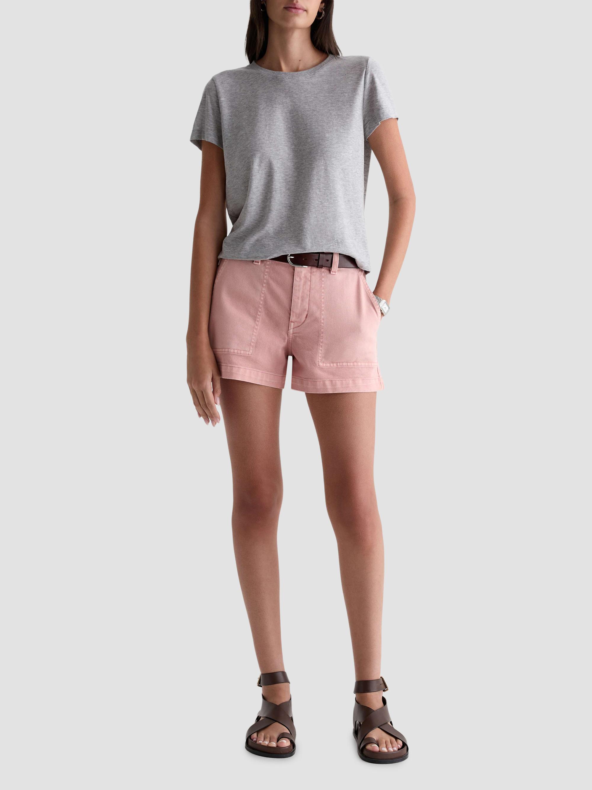 AG Jeans Women's Analeigh Mid-Rise Denim Shorts - Sulfur Sparkling Rose | Thumbnail 2