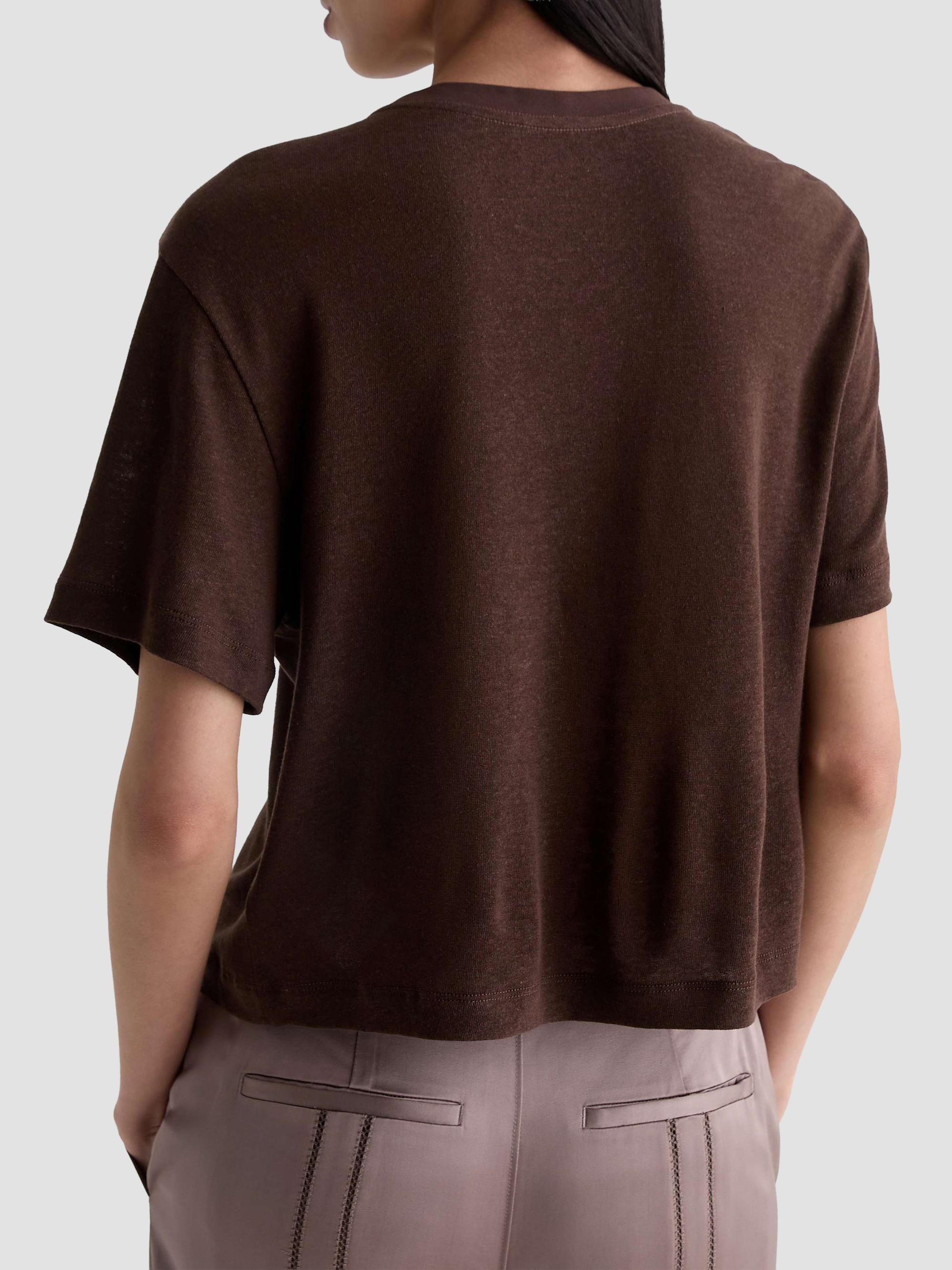 AG Jeans Women's Charli Crewneck T-Shirt - Oak Barrel | Thumbnail 3