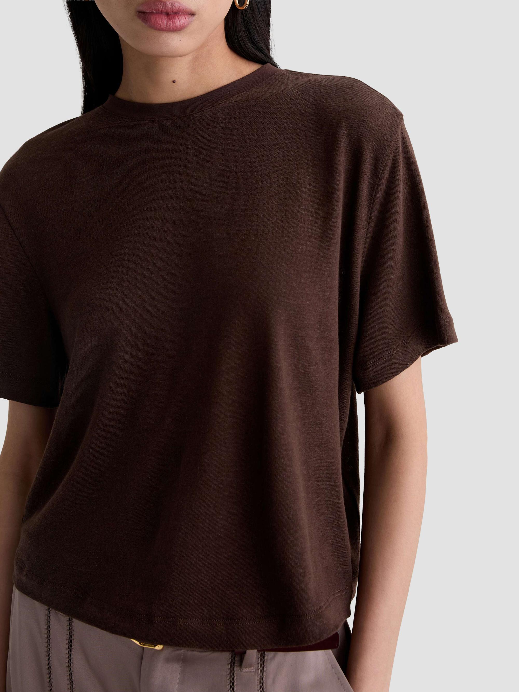AG Jeans Women's Charli Crewneck T-Shirt - Oak Barrel | Thumbnail 5