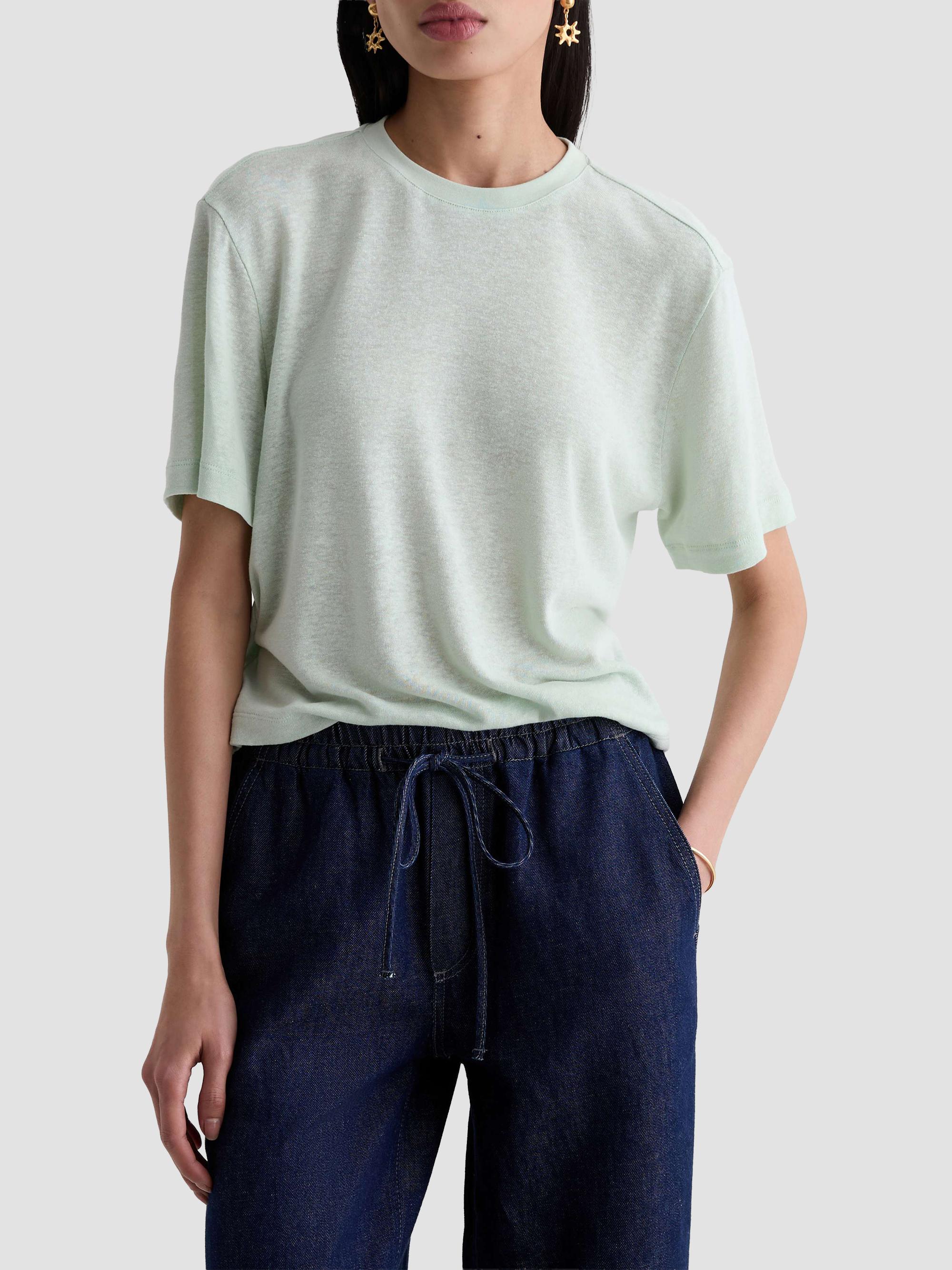 AG Jeans Women's Charli Crewneck T-Shirt - Summer Vine | Thumbnail 4