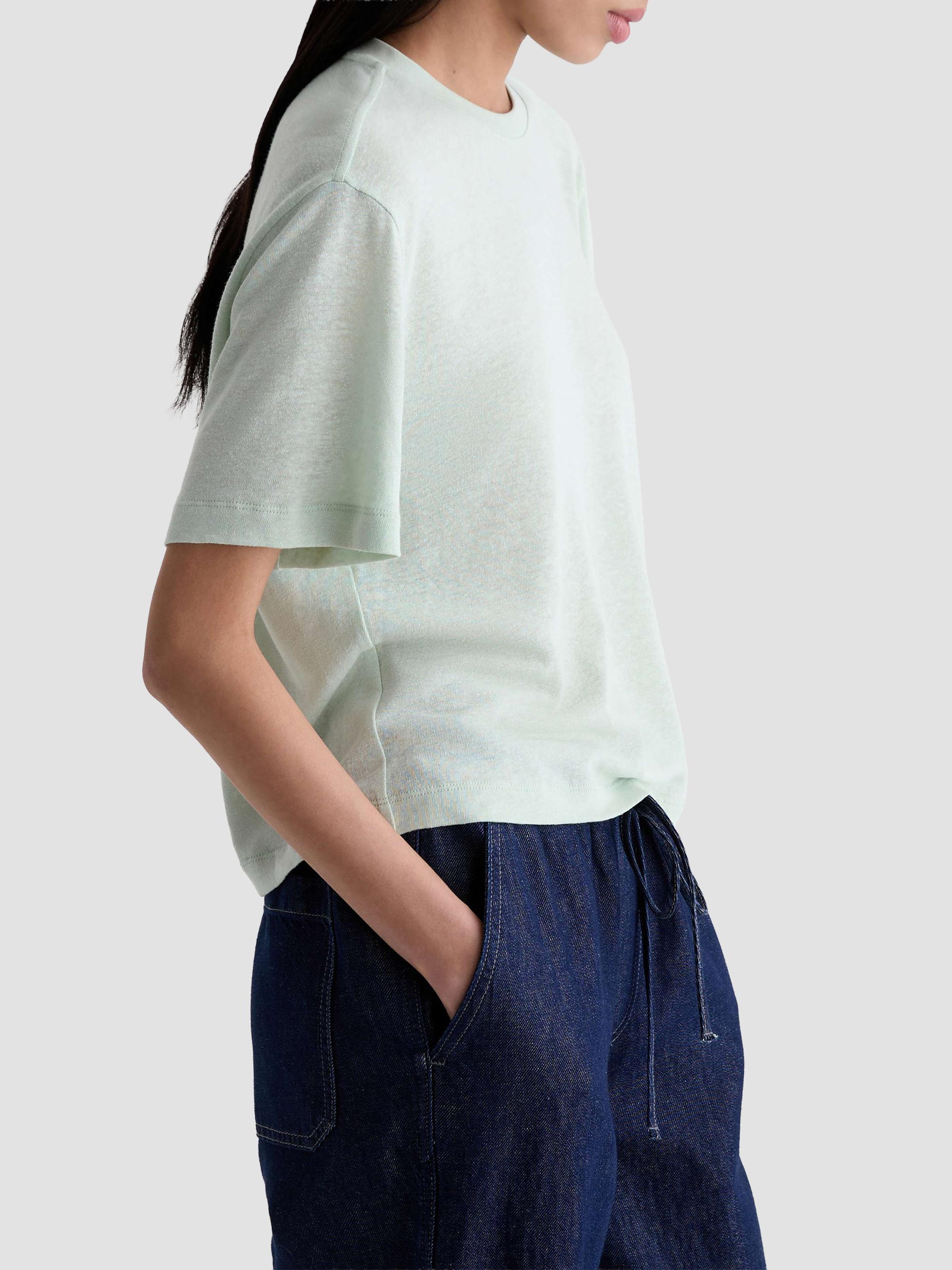 AG Jeans Women's Charli Crewneck T-Shirt - Summer Vine | Thumbnail 7