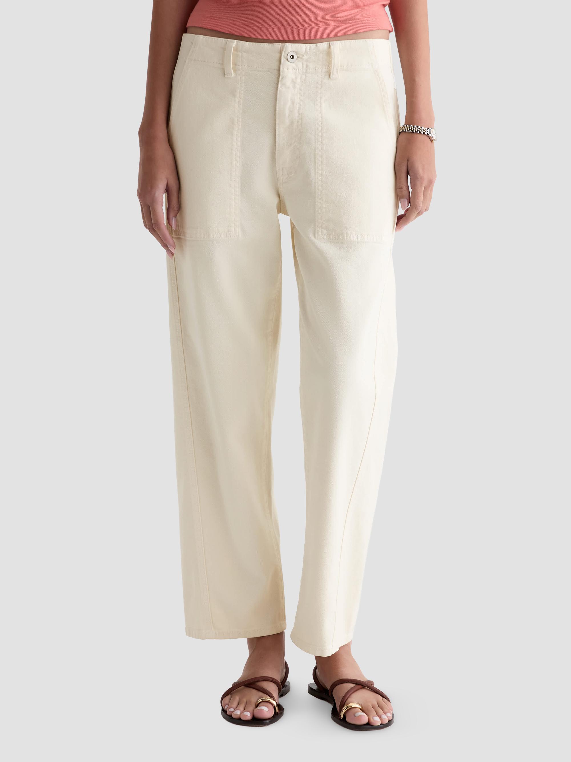 AG Jeans Women's Analeigh Chino Utility Pants - Opal Stone | Thumbnail 3