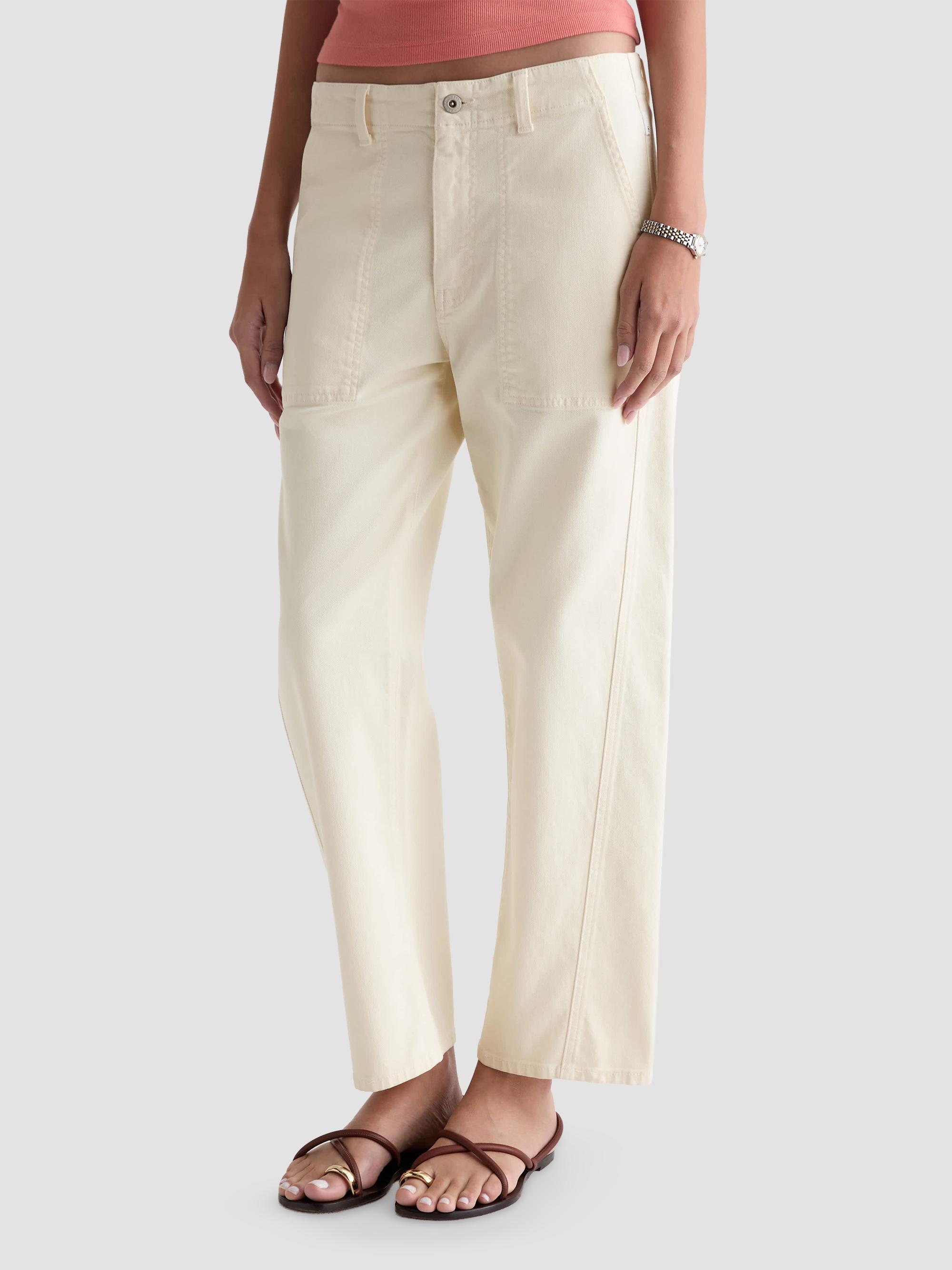 AG Jeans Women's Analeigh Chino Utility Pants - Opal Stone | Thumbnail 4